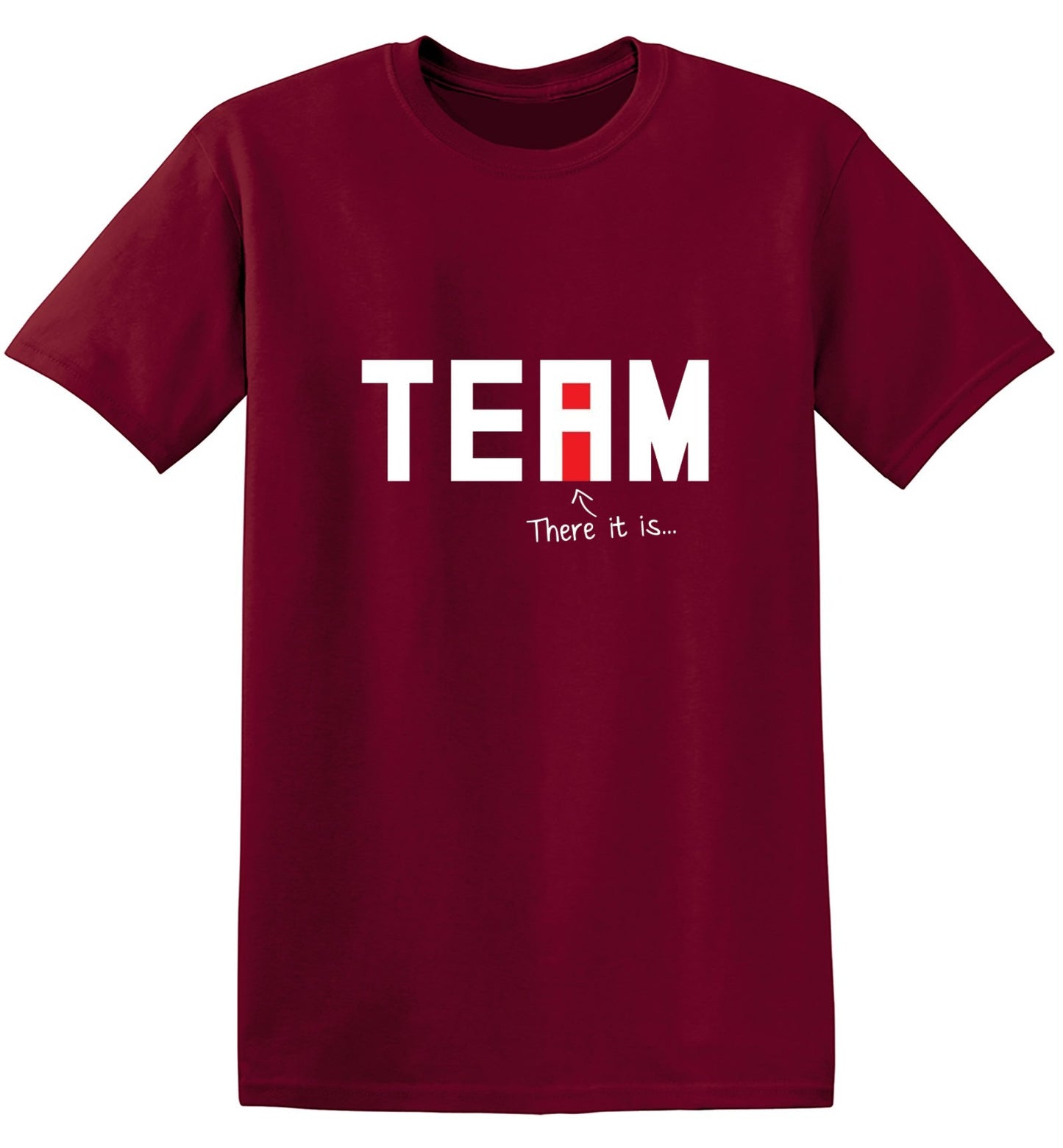 Funny T-Shirts design "I Found The "I" In Team T-Shirt"