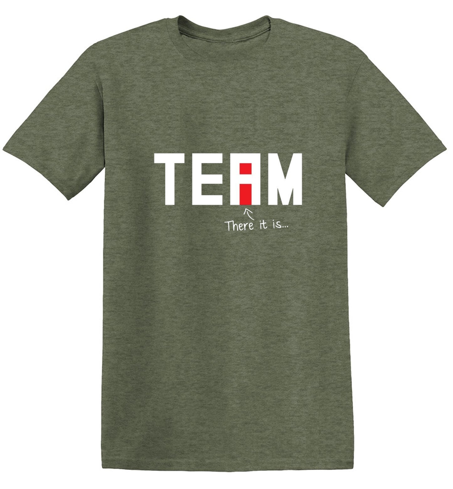 Funny T-Shirts design "I Found The "I" In Team T-Shirt"