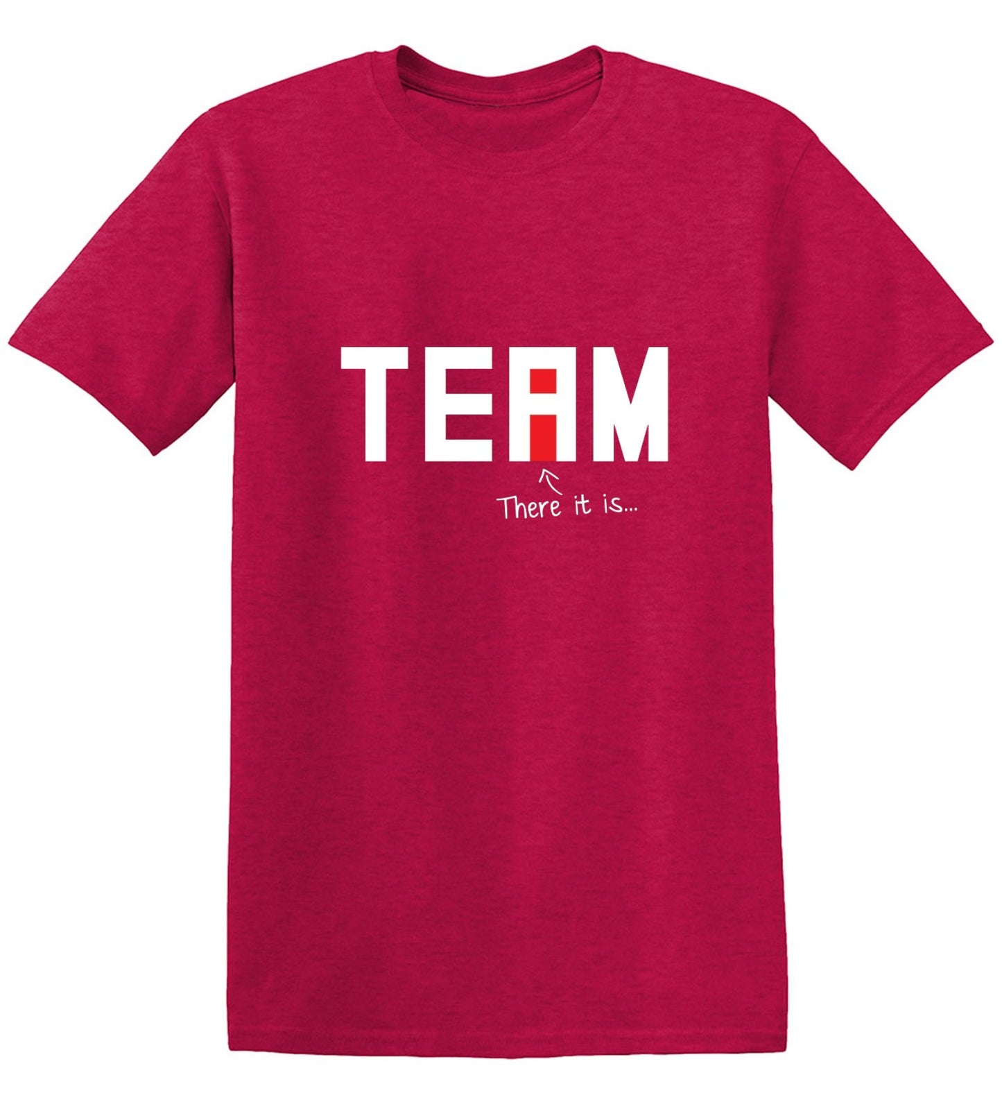 Funny T-Shirts design "I Found The "I" In Team T-Shirt"