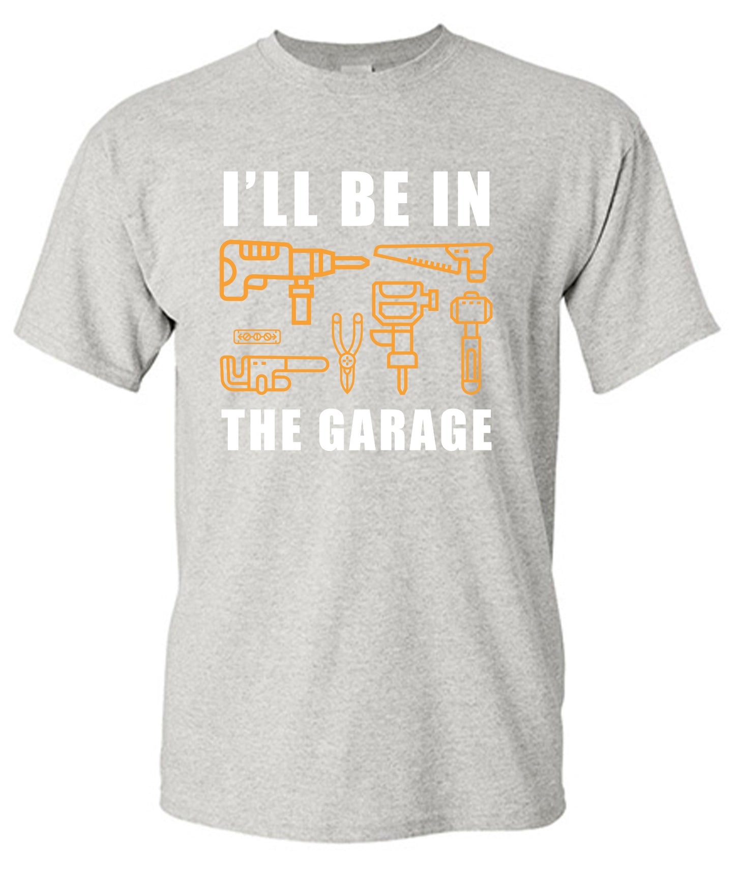 Funny T-Shirts design "I'll Be In The Garage - Youth"