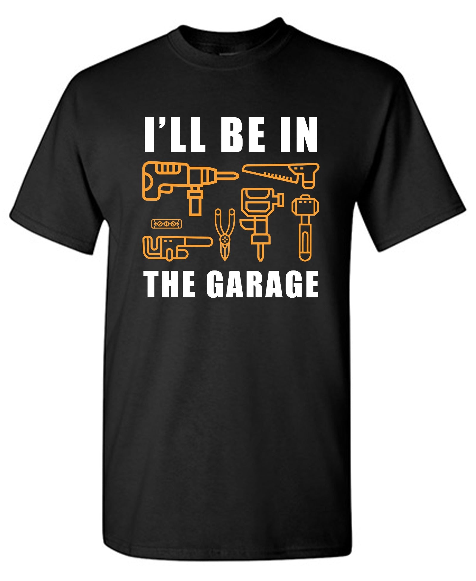 Funny T-Shirts design "I'll Be In The Garage - Youth"