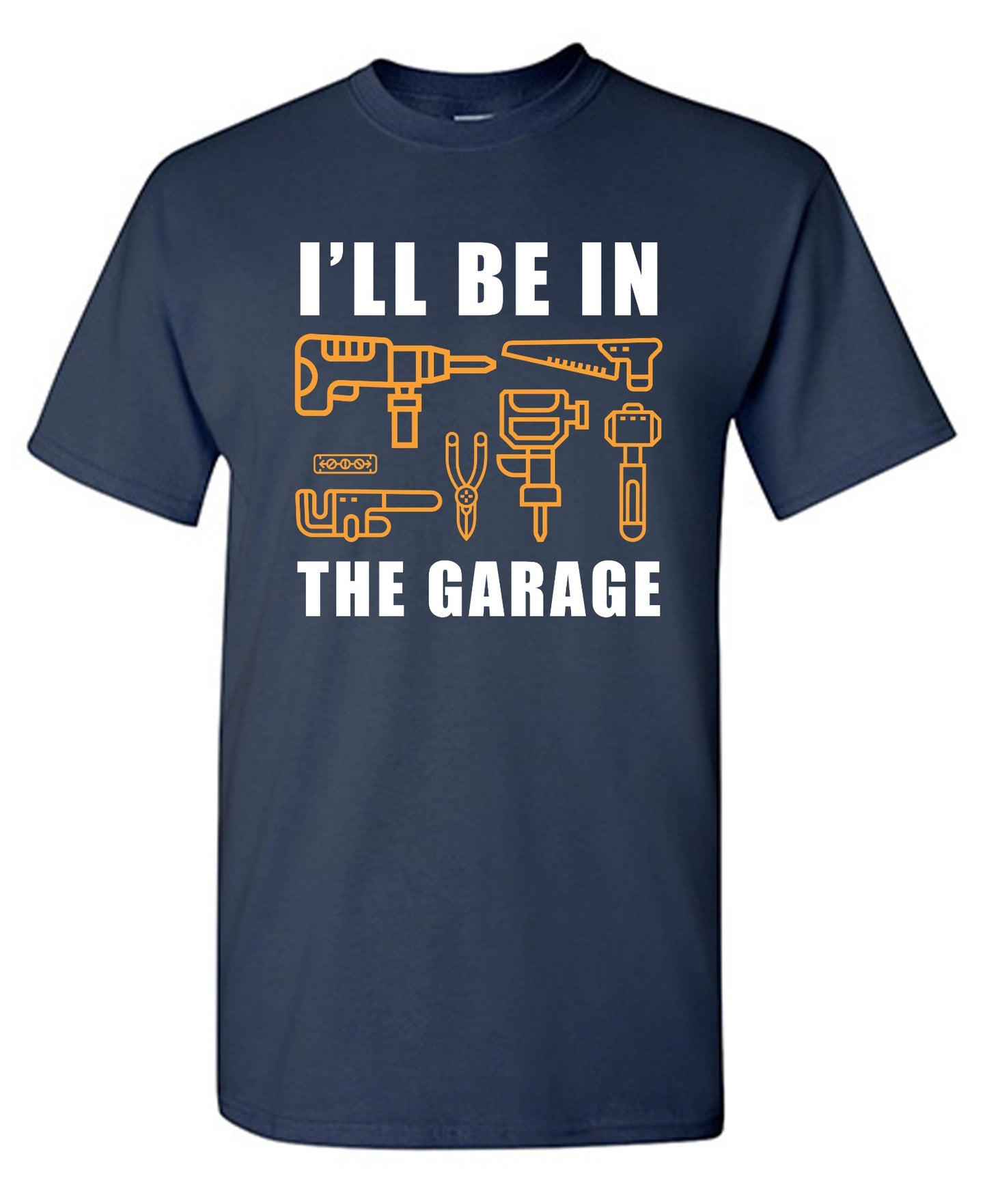 Funny T-Shirts design "I'll Be In The Garage - Youth"