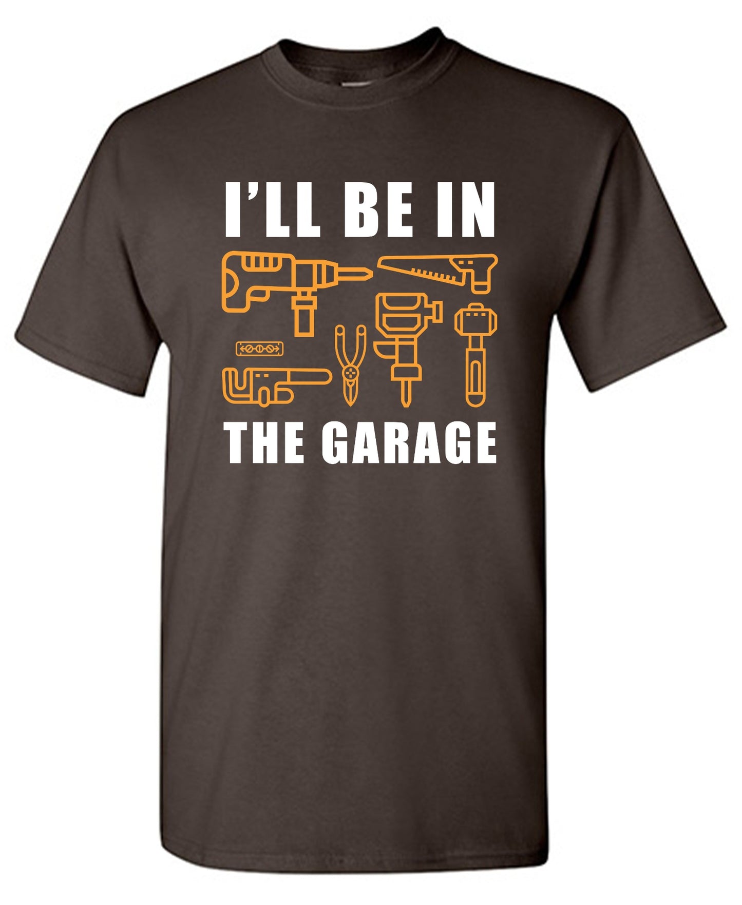Funny T-Shirts design "I'll Be In The Garage - Youth"