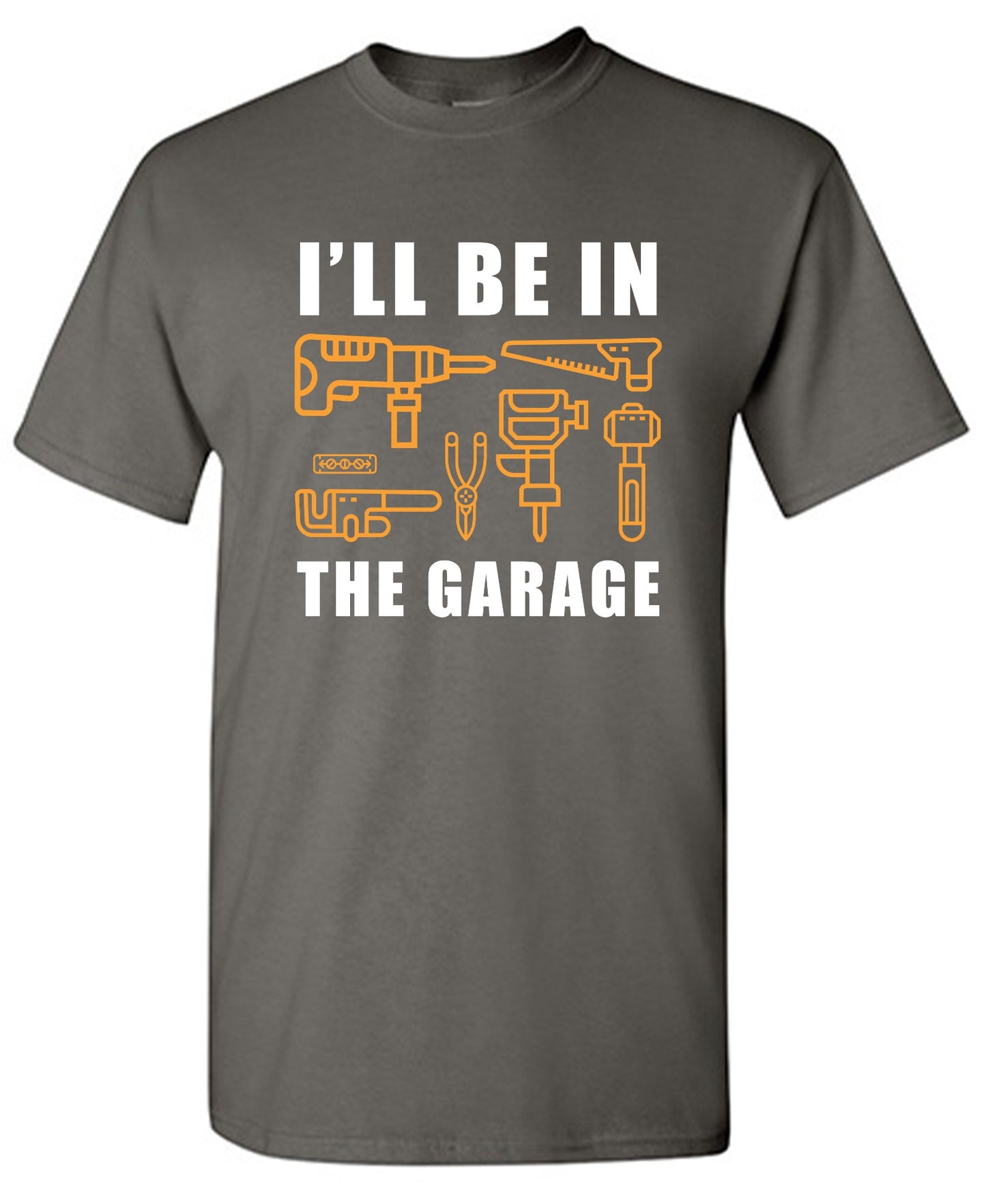 Funny T-Shirts design "I'll Be In The Garage - Youth"