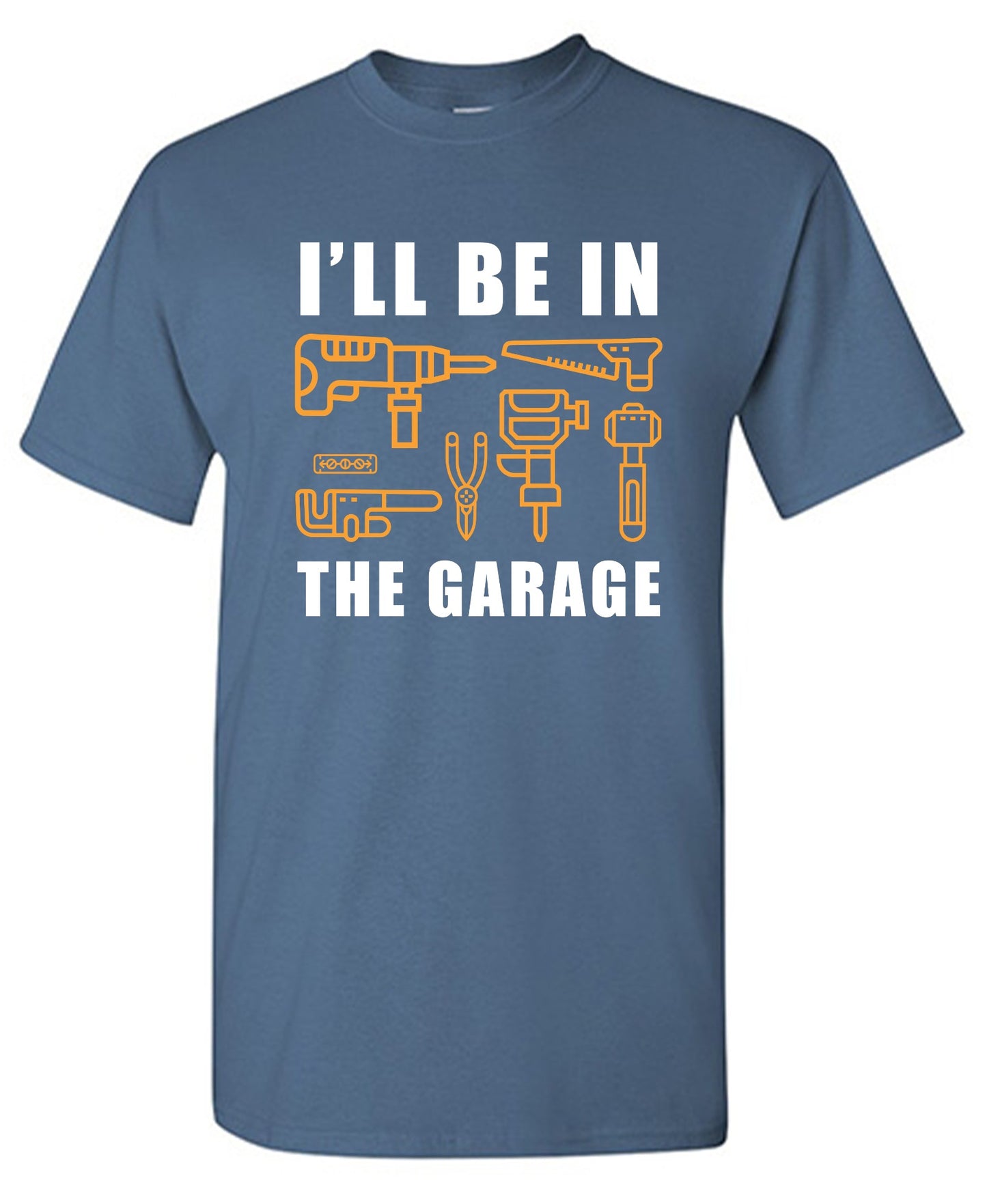 Funny T-Shirts design "I'll Be In The Garage - Youth"