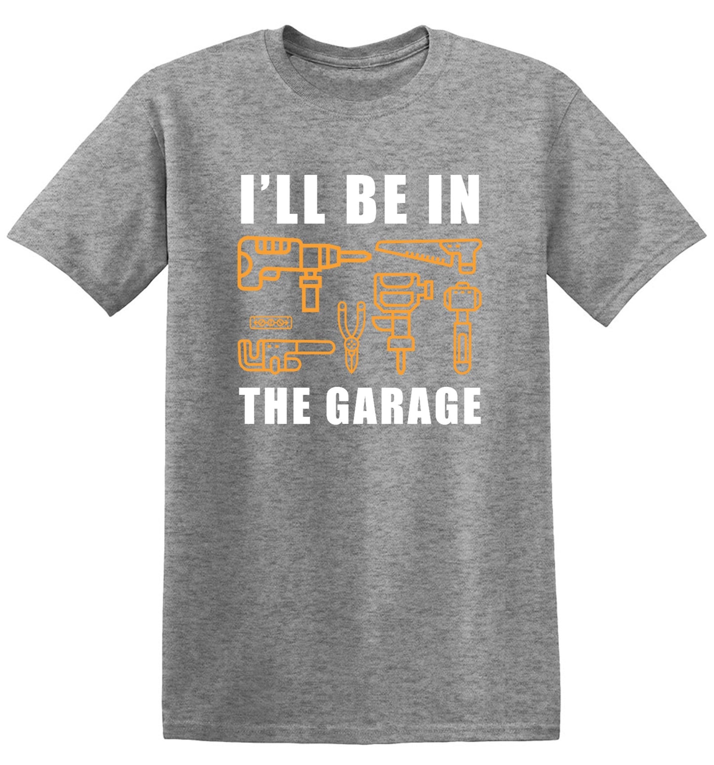 Funny T-Shirts design "I'll Be In The Garage - Youth"