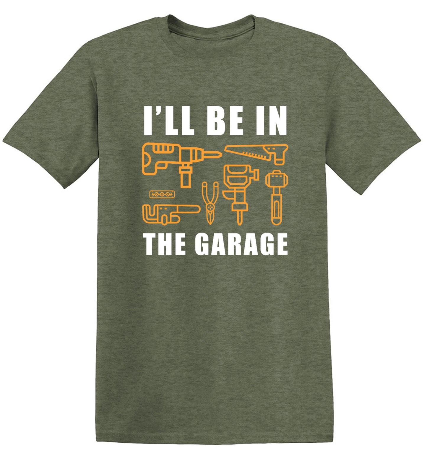 Funny T-Shirts design "I'll Be In The Garage - Youth"