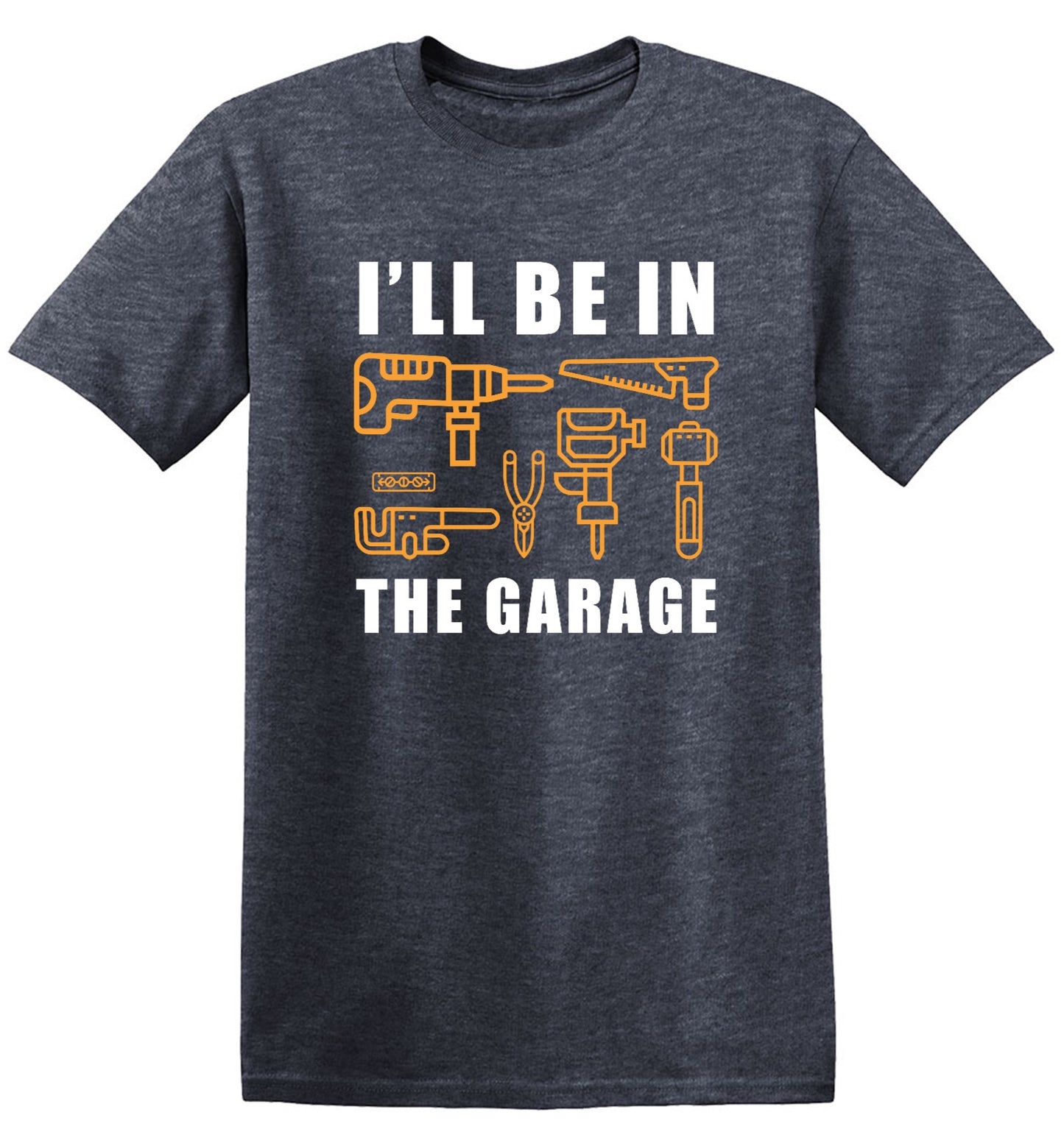 Funny T-Shirts design "I'll Be In The Garage - Youth"