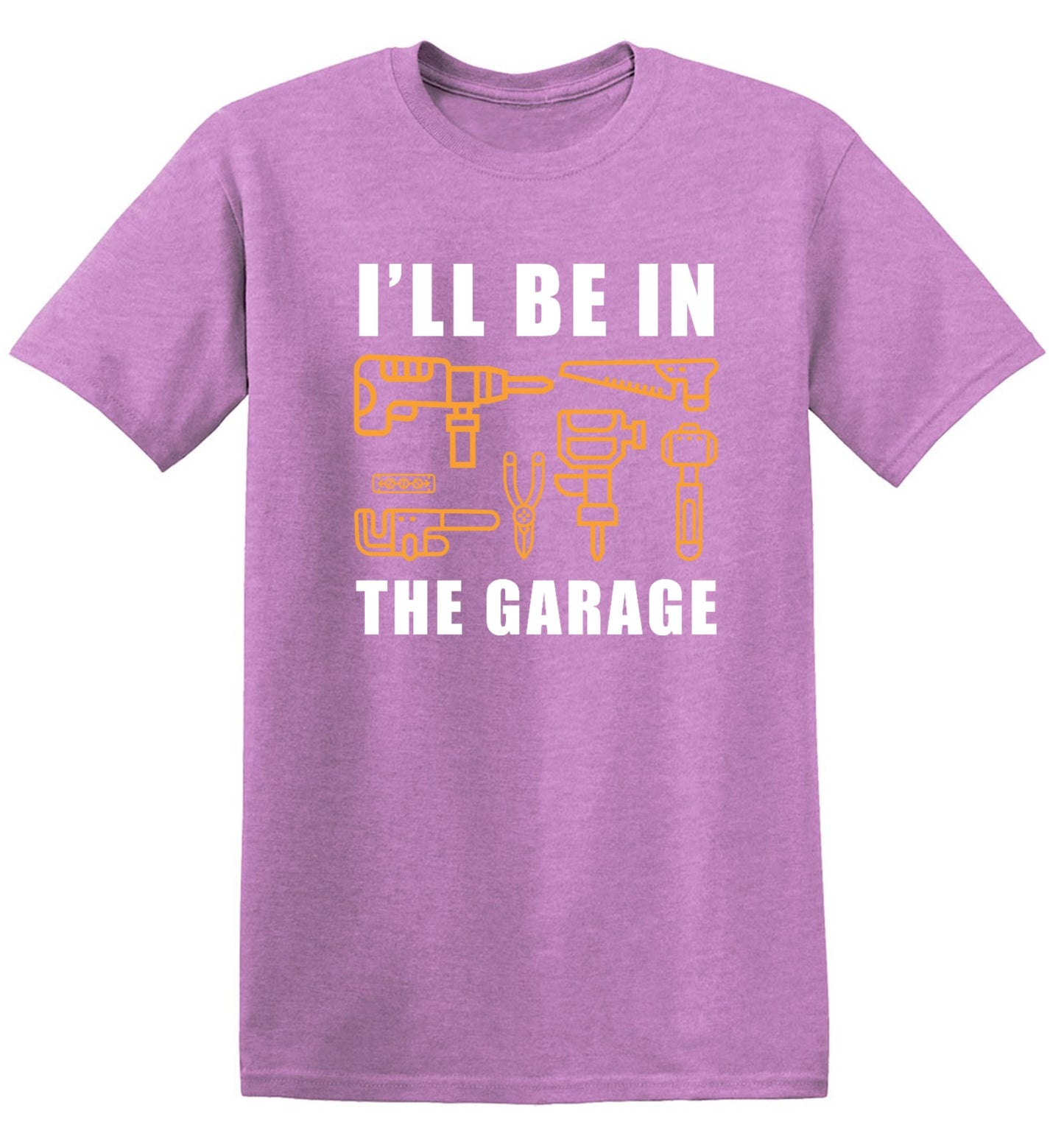 Funny T-Shirts design "I'll Be In The Garage - Youth"