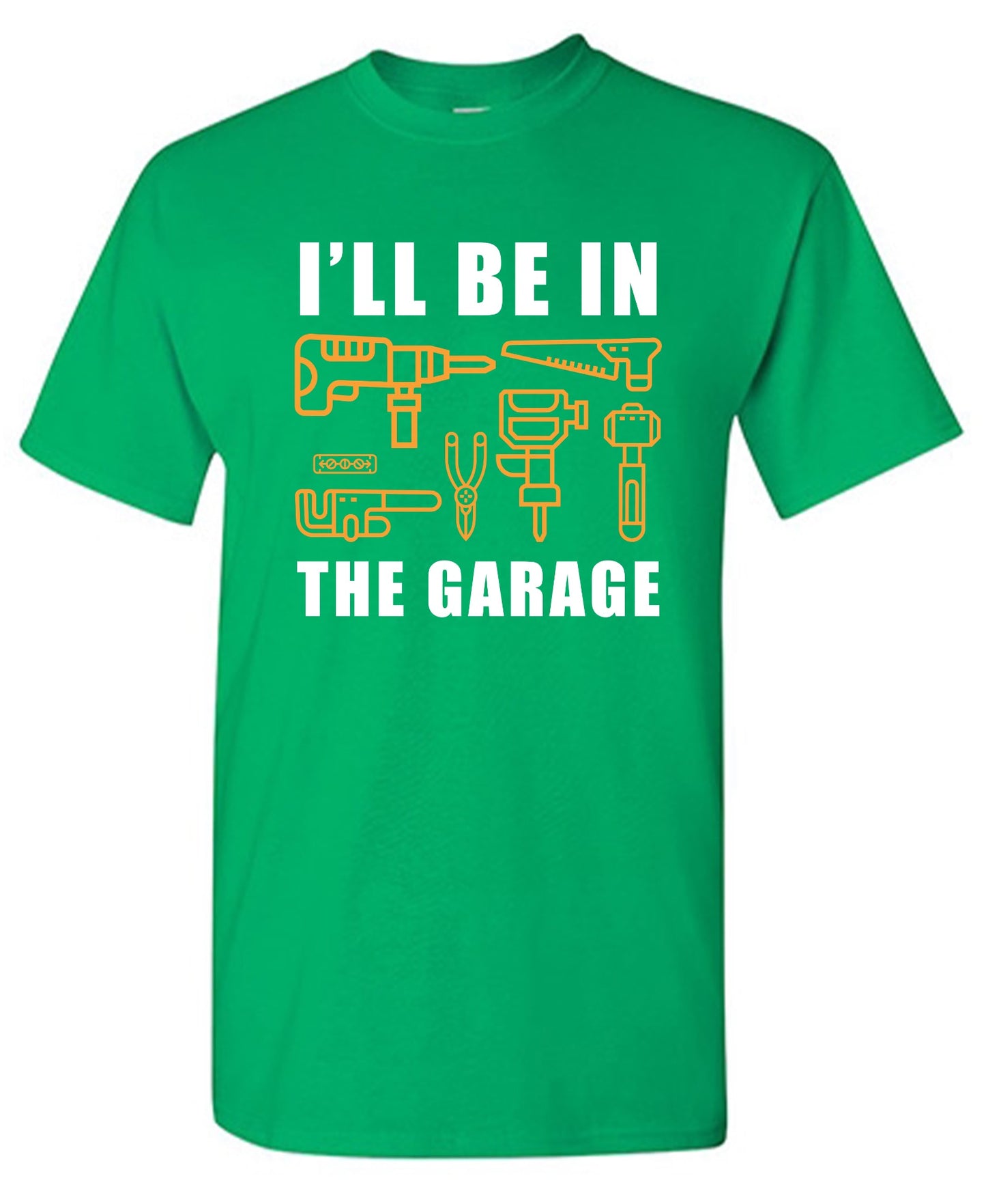 Funny T-Shirts design "I'll Be In The Garage - Youth"