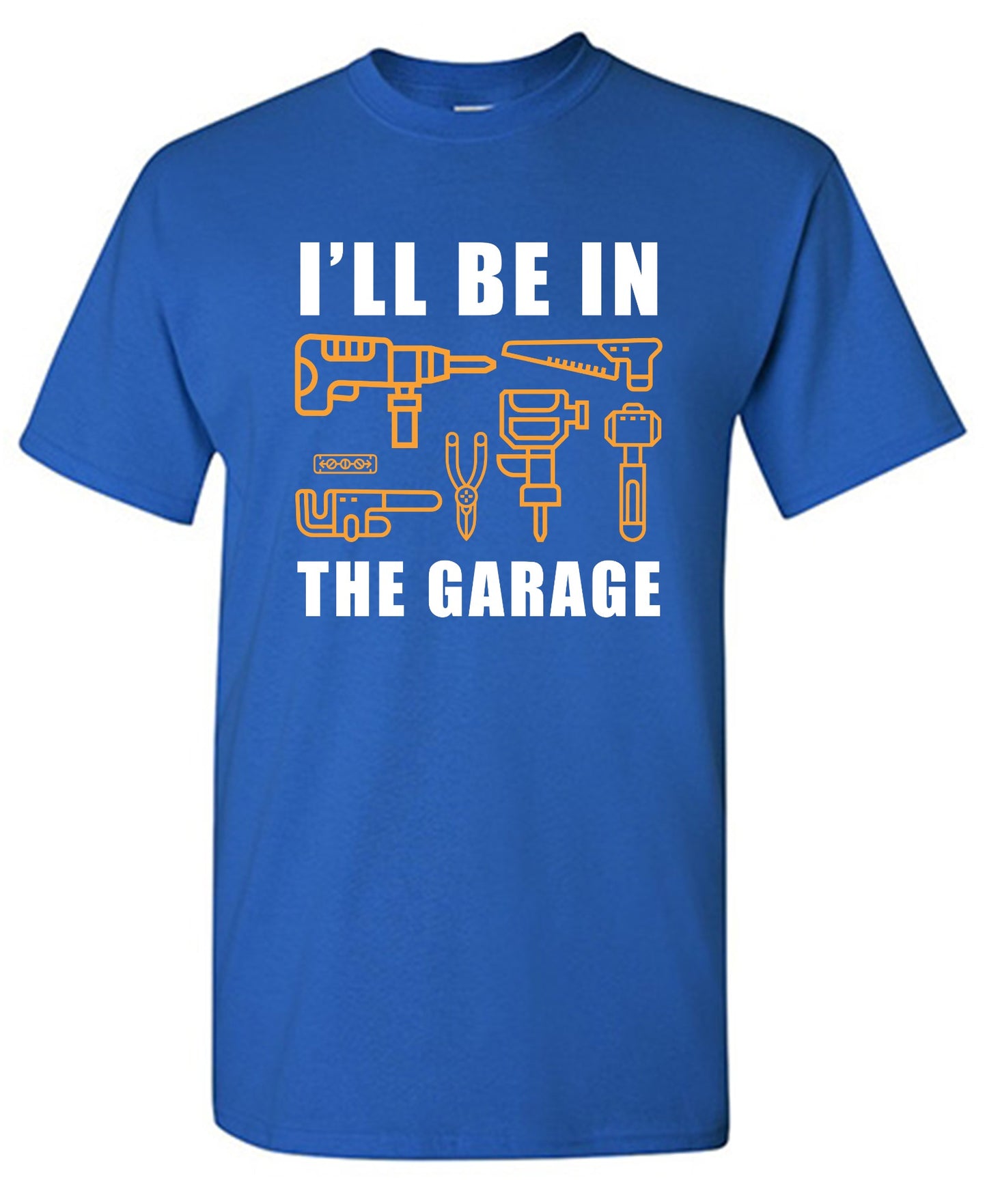 Funny T-Shirts design "I'll Be In The Garage - Youth"