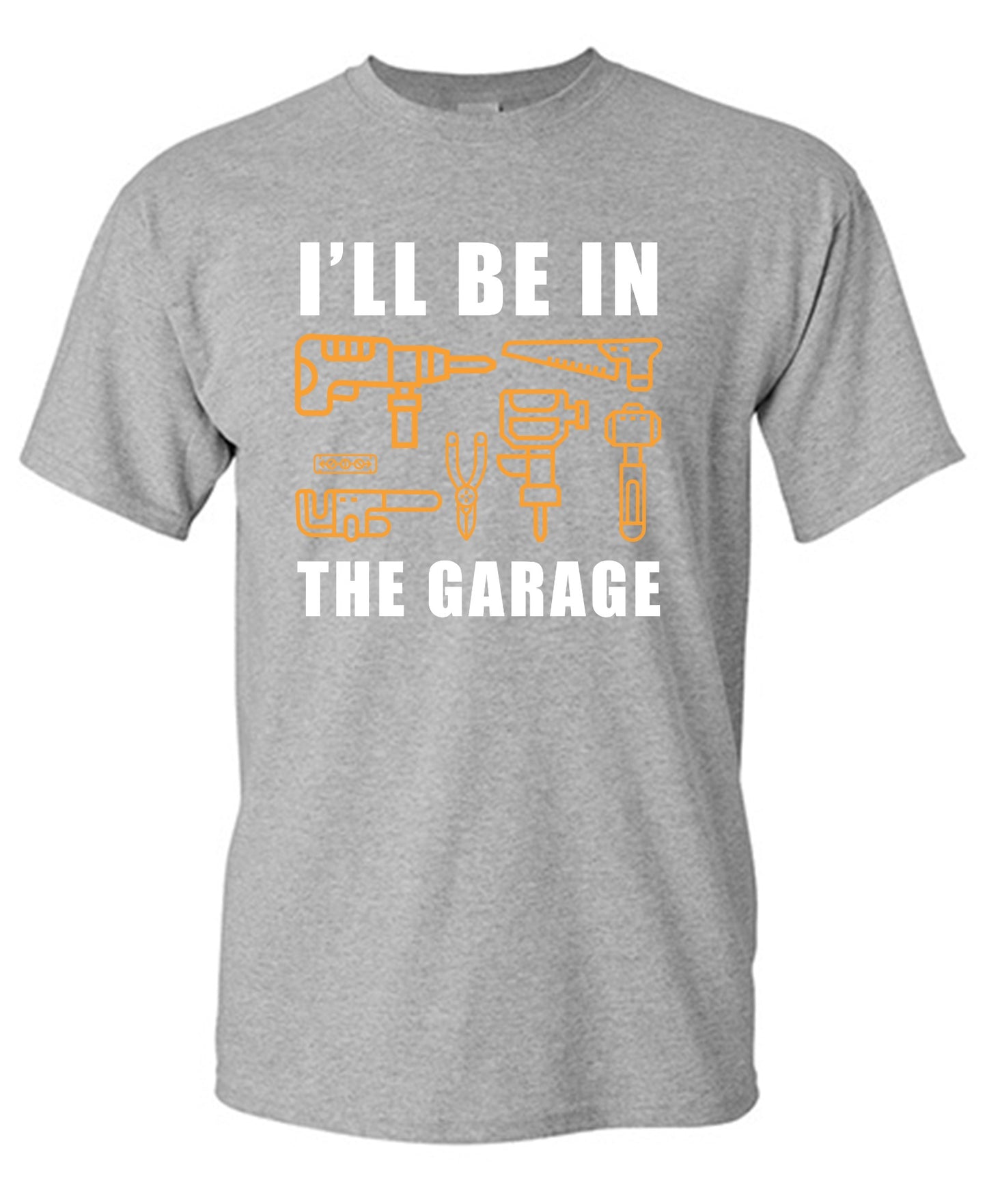 Funny T-Shirts design "I'll Be In The Garage - Youth"