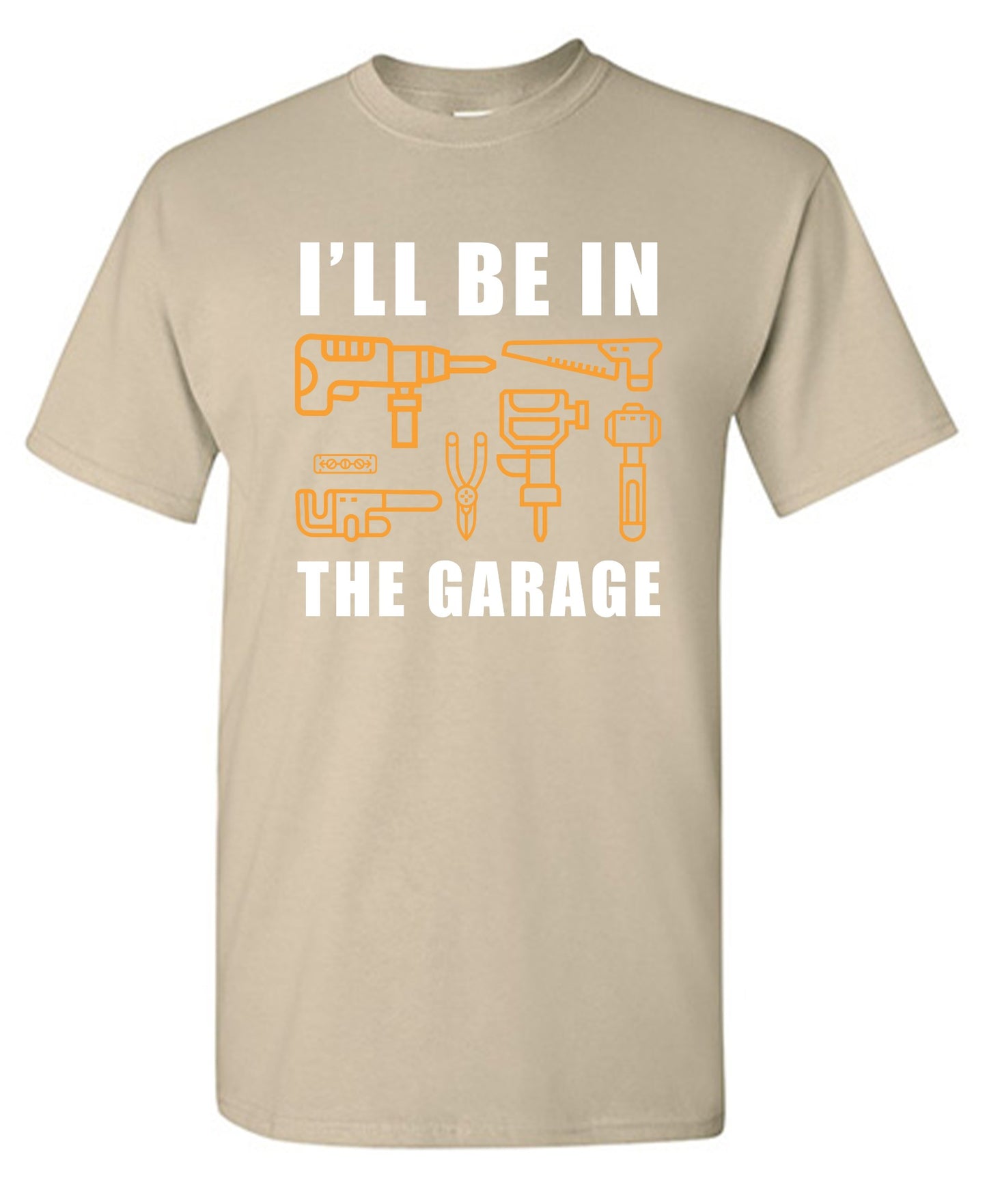 Funny T-Shirts design "I'll Be In The Garage - Youth"