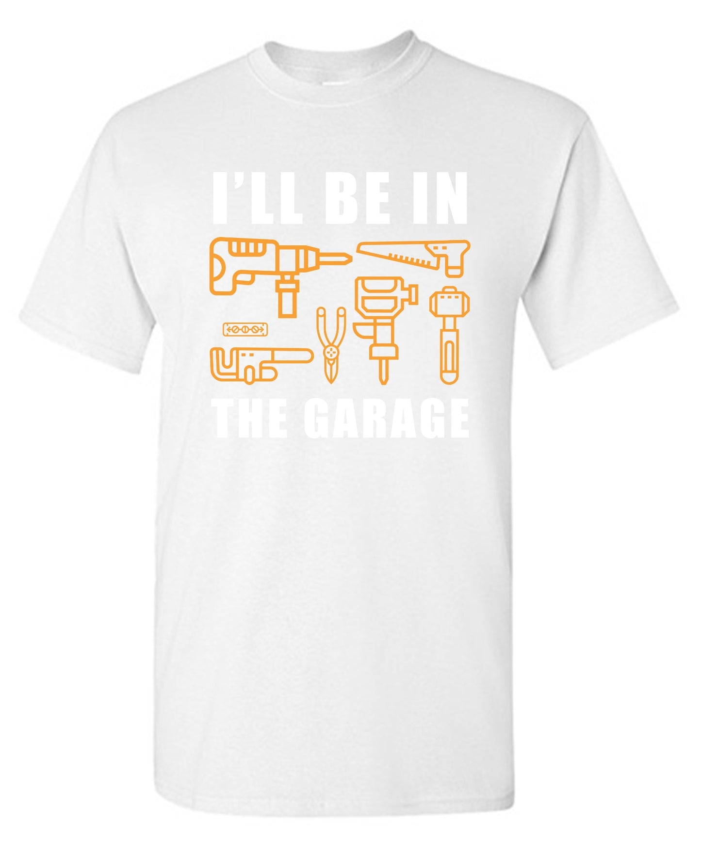 Funny T-Shirts design "I'll Be In The Garage - Youth"
