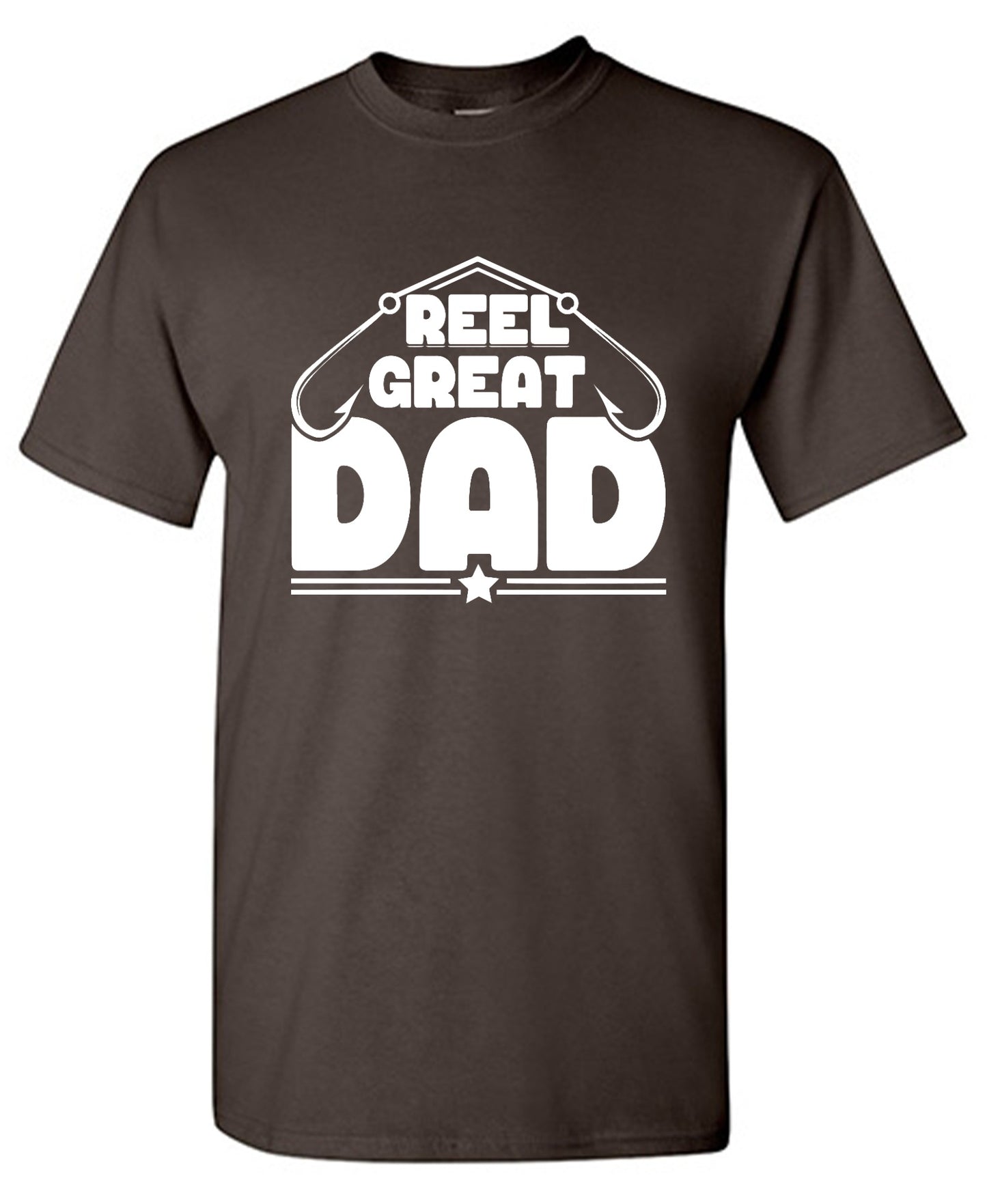 Funny T-Shirts design "Reel Great Dad! - Cute Shirt for Fathers - Ring Spun Tee"
