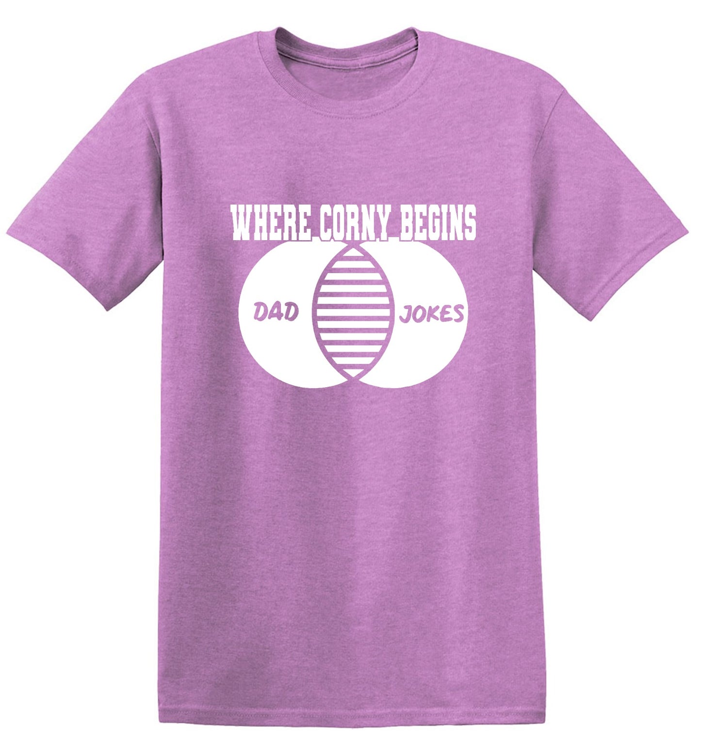 Funny T-Shirts design "Where Corny Begins - Funny Shirt for your Father"