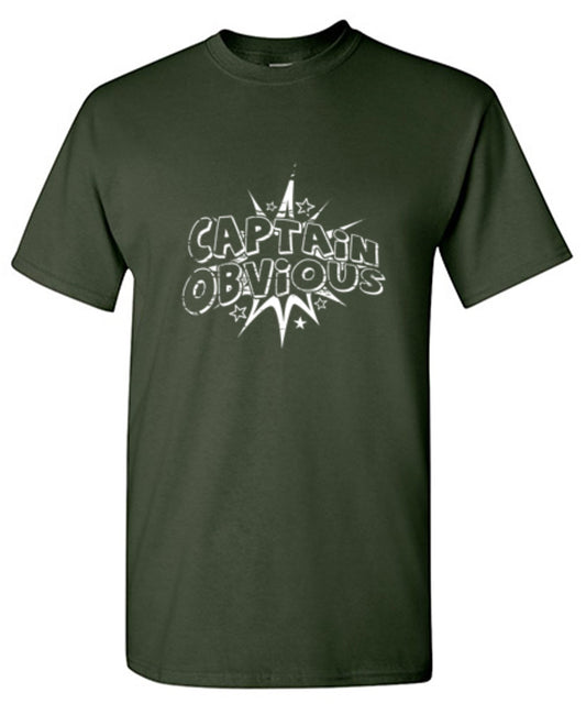 Funny T-Shirts design "Captain Obvious"