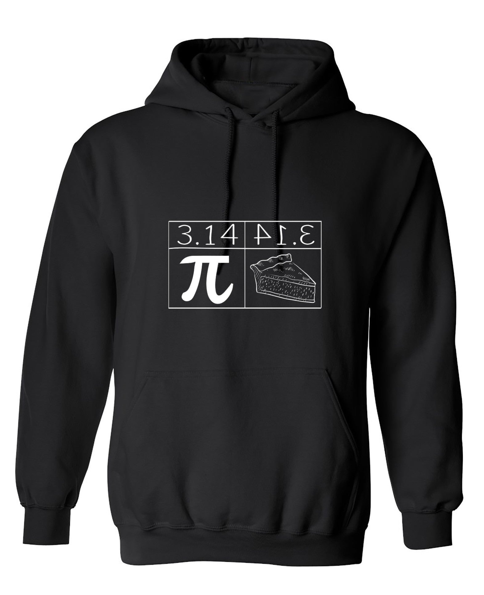 Funny T-Shirts design "Pi = Pie - Hoodie"