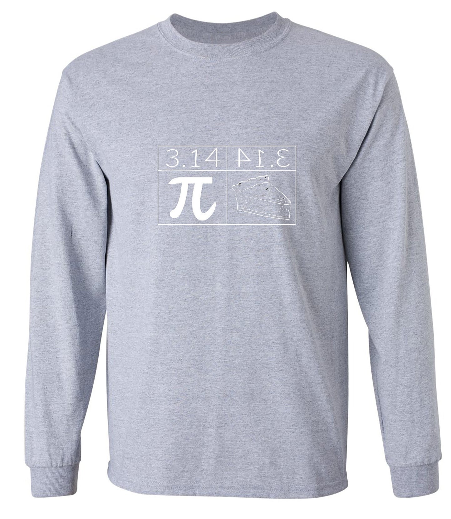 Funny T-Shirts design "Pi = Pie - Long Sleeve"