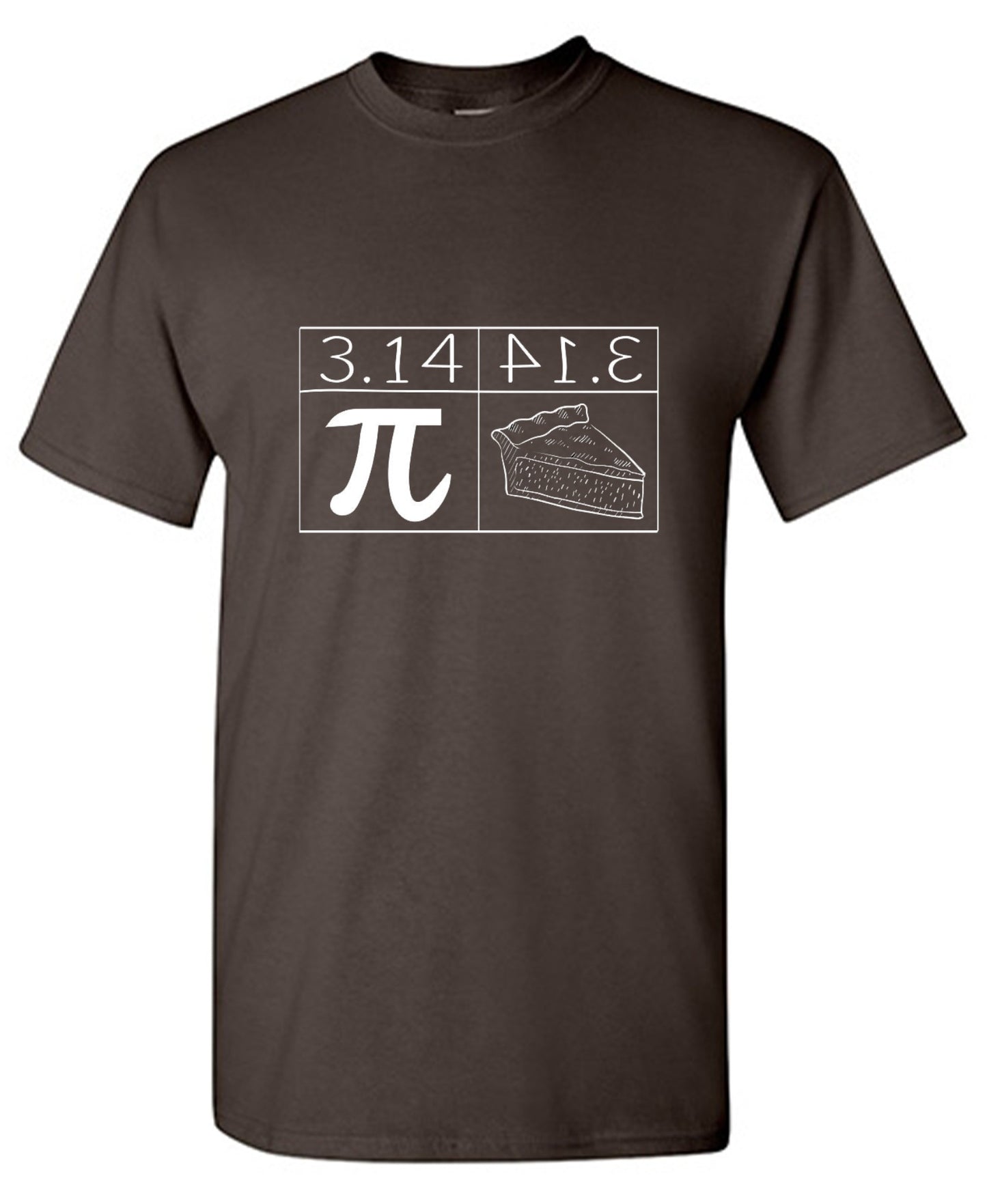 Funny T-Shirts design "Pi = Pie"