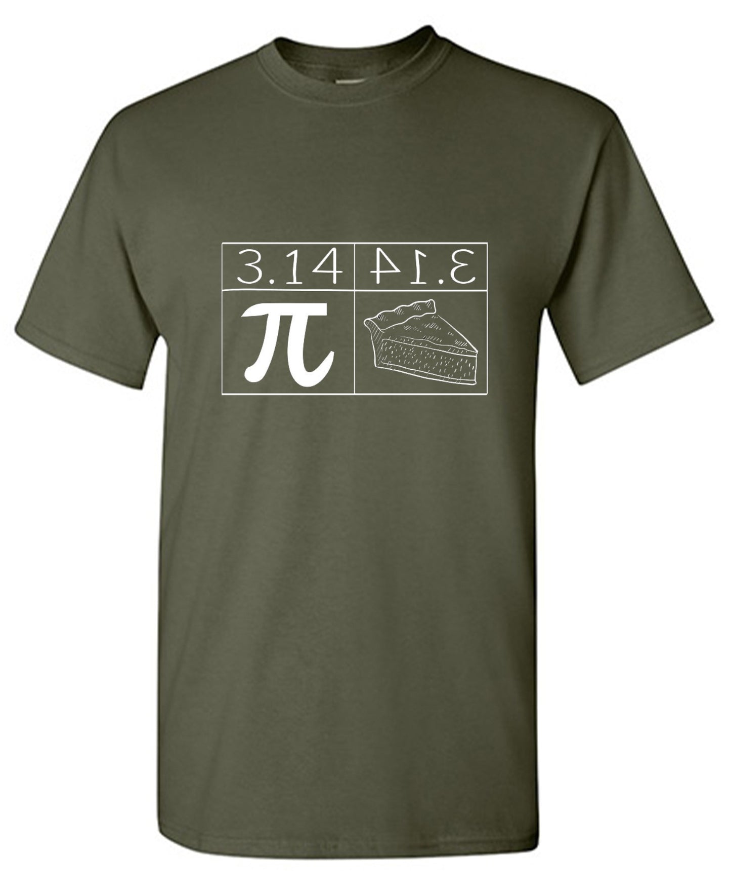 Funny T-Shirts design "Pi = Pie"