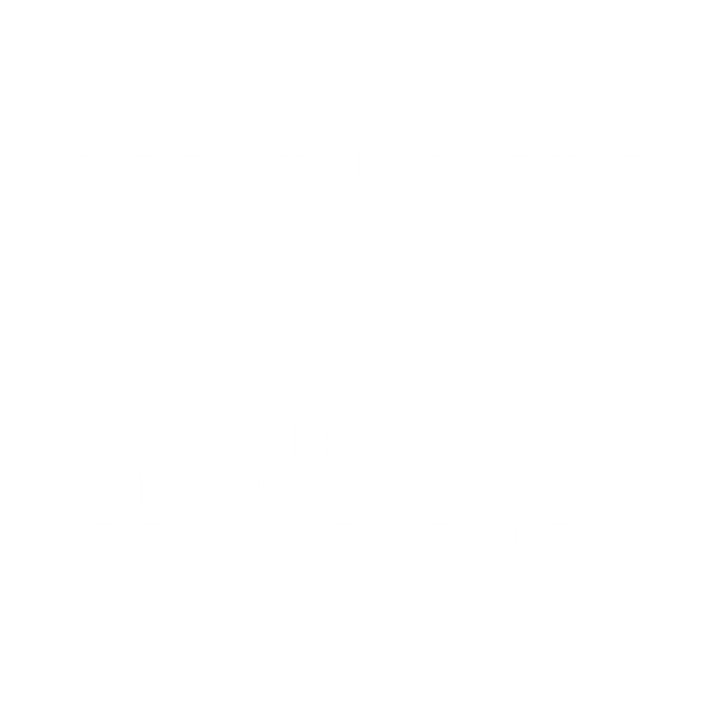 First Rule Of The OCD Club Is There Has To Be A Second Rule