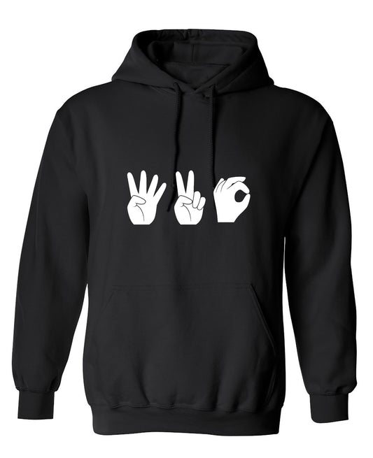 Funny T-Shirts design "420 Hand Gestures - Hoodie"