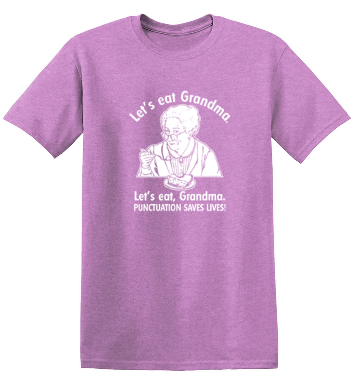 Funny T-Shirts design "Eat Grandma Punctuation Saves Lives"