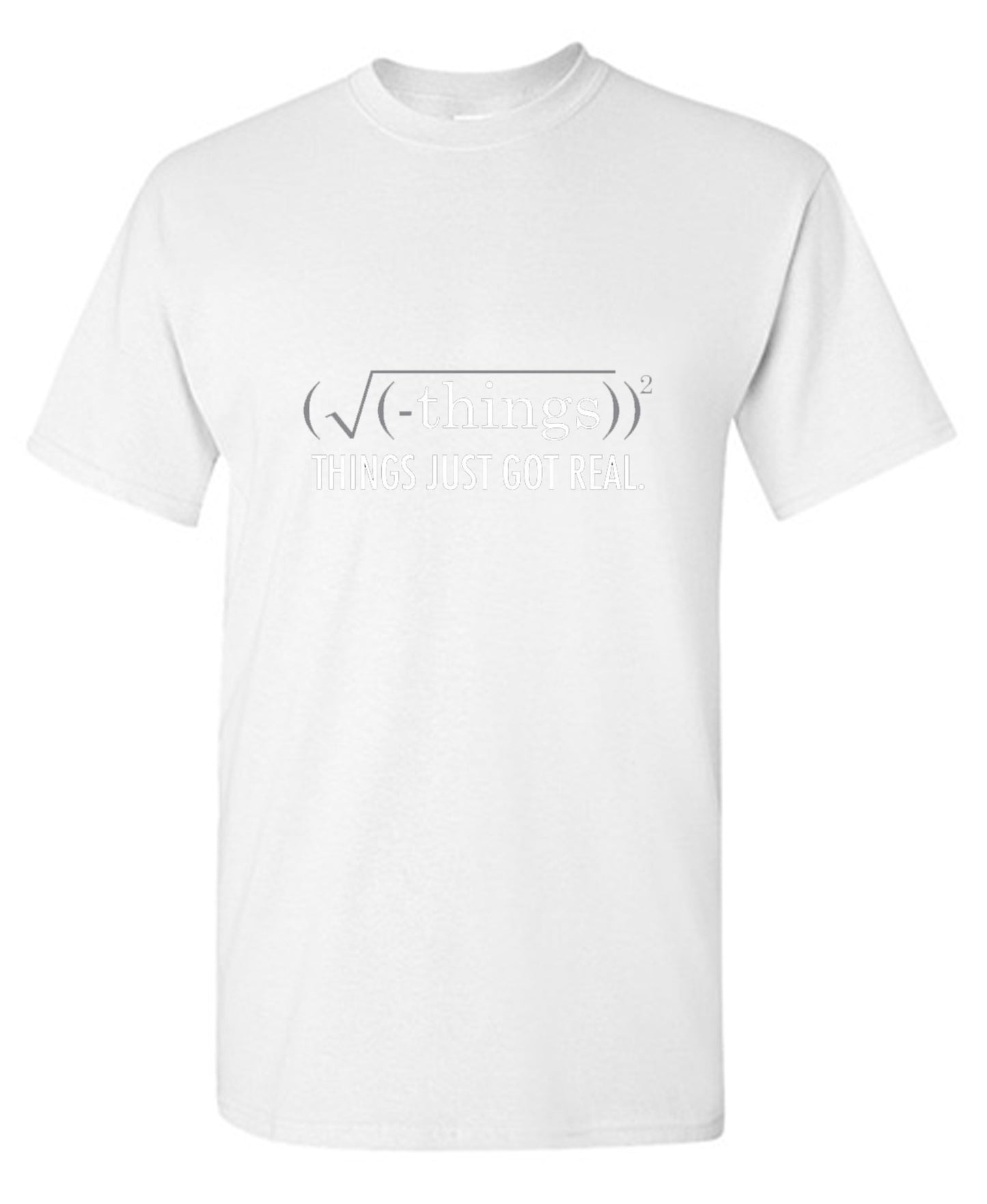Funny T-Shirts design "Things Just Got Real"