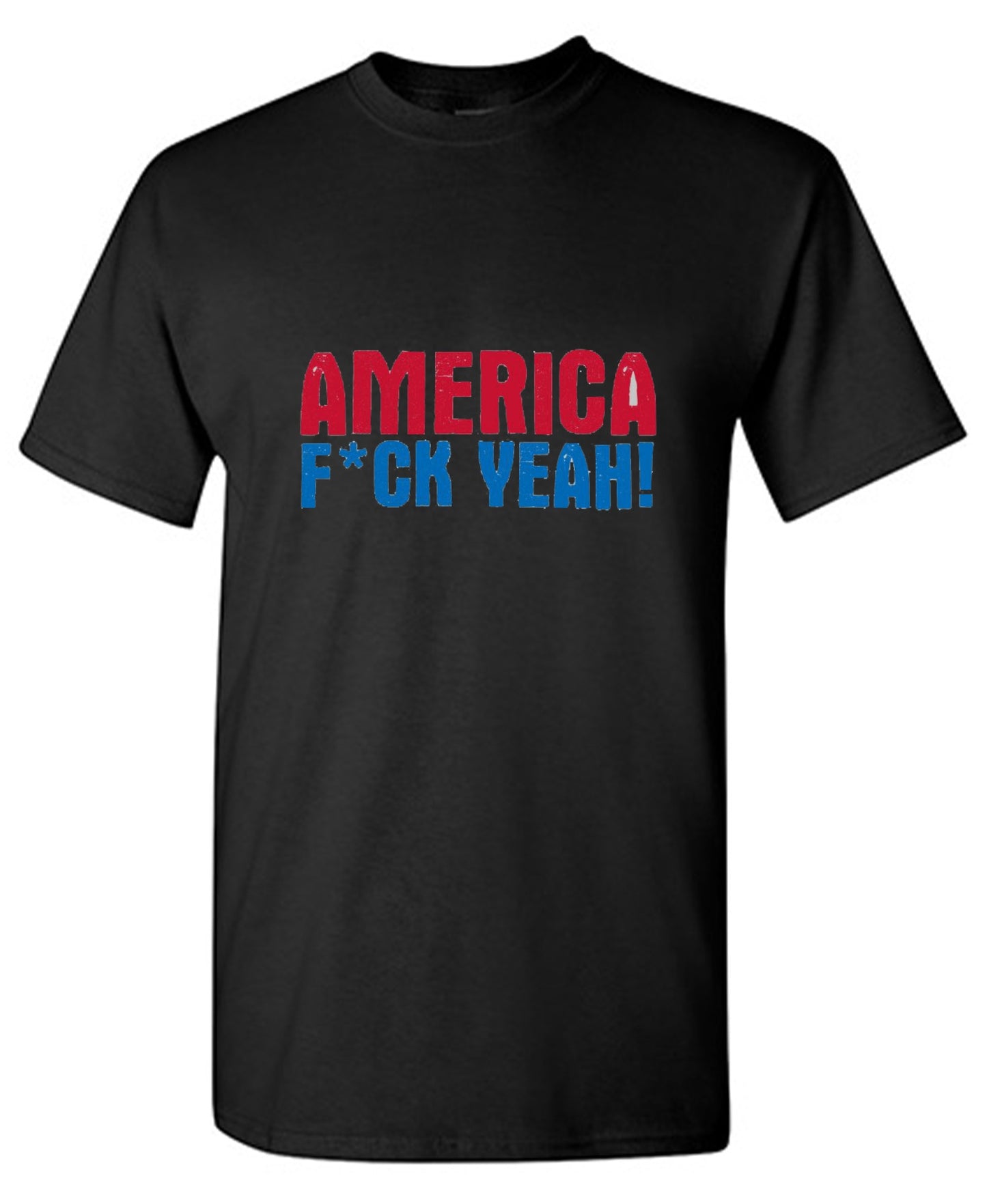 Funny T-Shirts design "AMERICA F*CK YEAH - 4th of July T-Shirt"