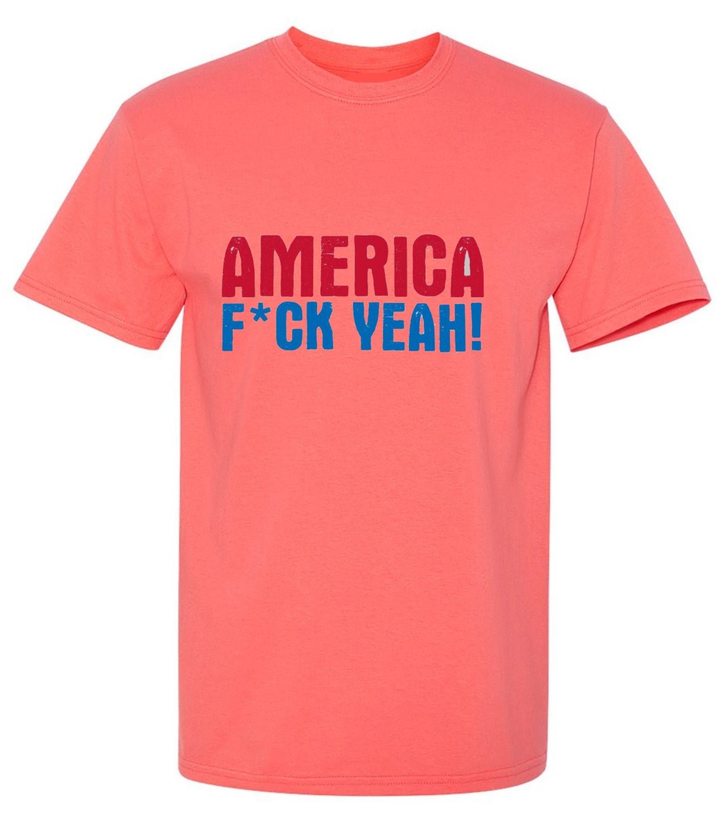 Funny T-Shirts design "AMERICA F*CK YEAH - 4th of July T-Shirt"