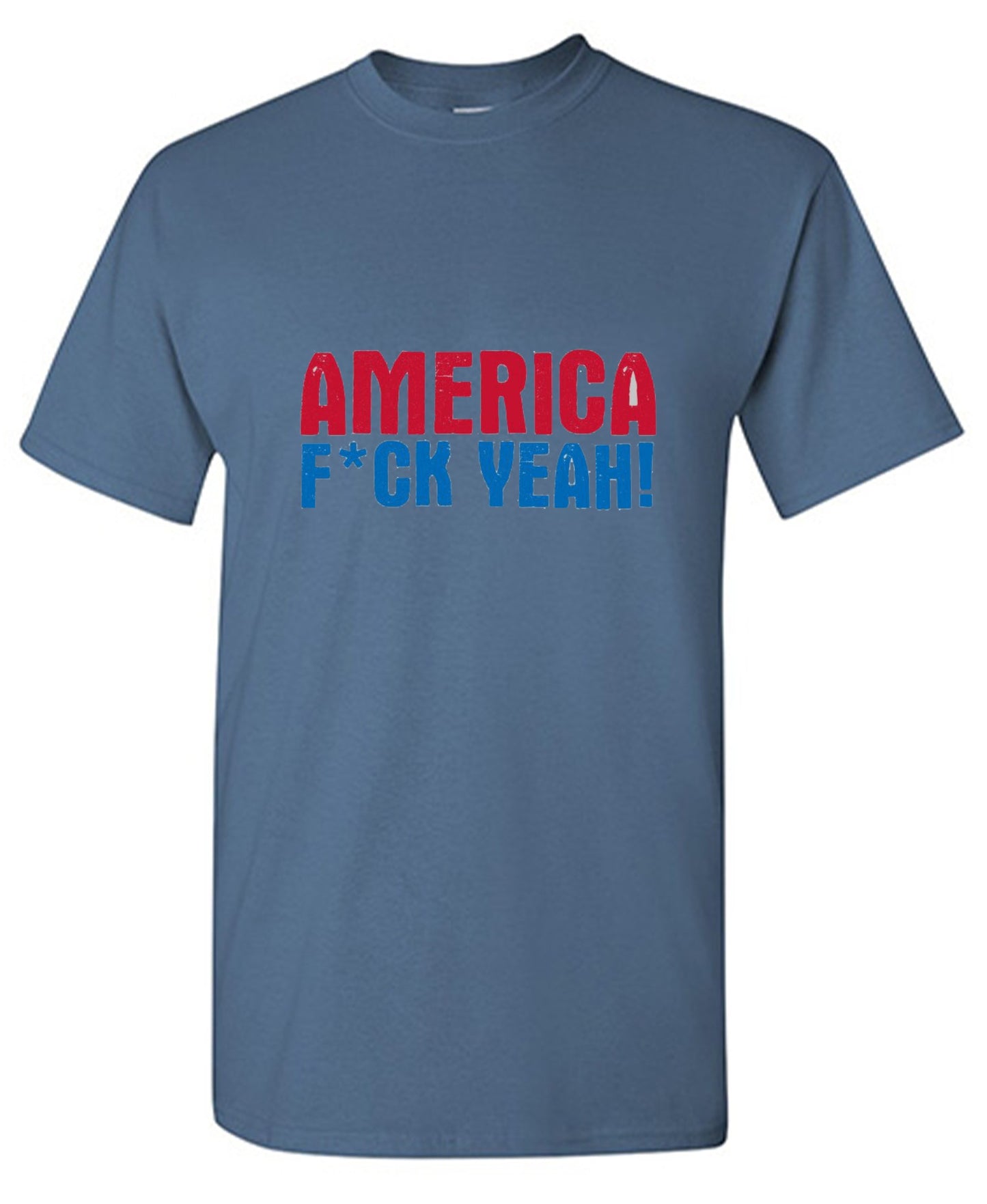 Funny T-Shirts design "AMERICA F*CK YEAH - 4th of July T-Shirt"