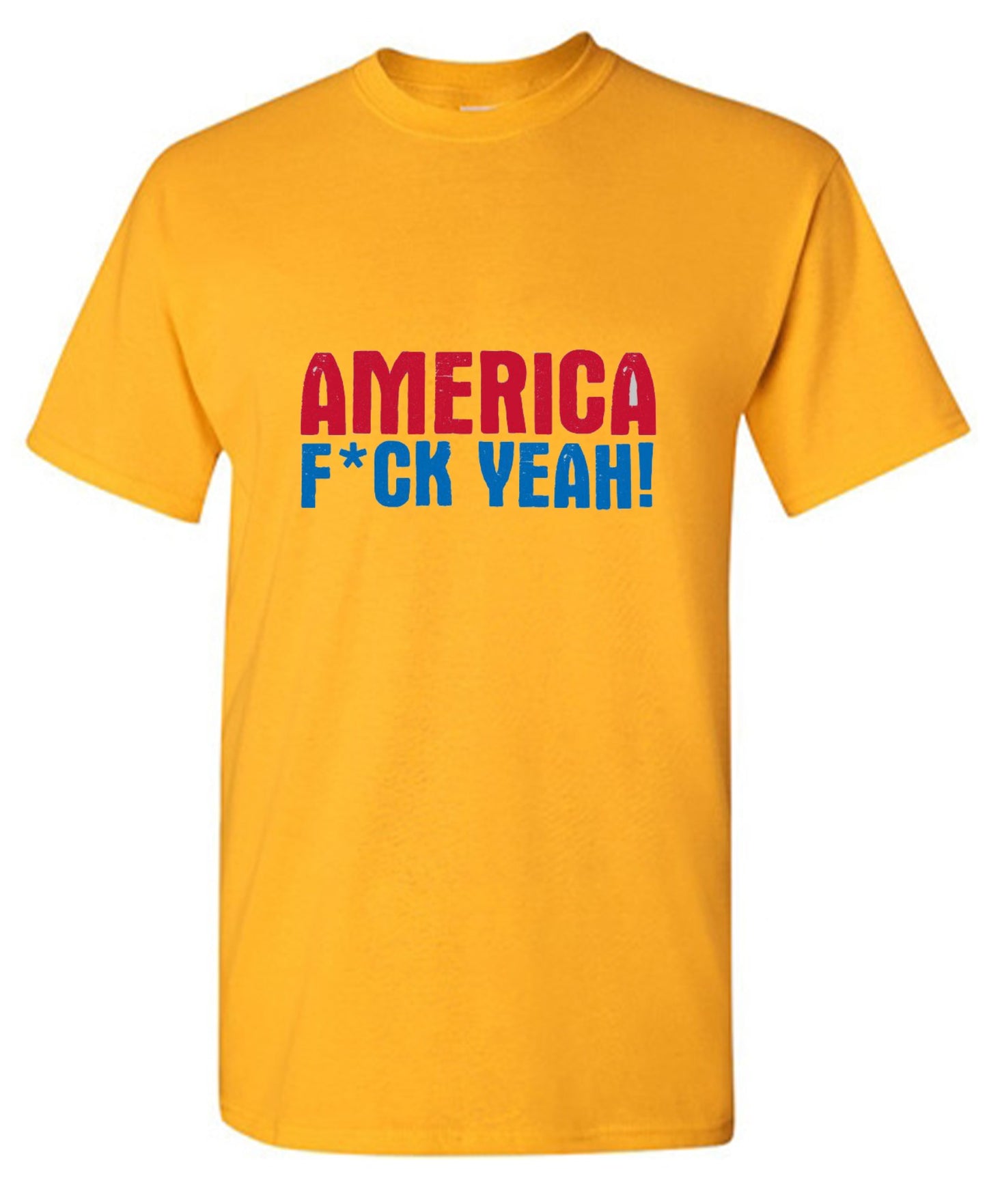 Funny T-Shirts design "AMERICA F*CK YEAH - 4th of July T-Shirt"