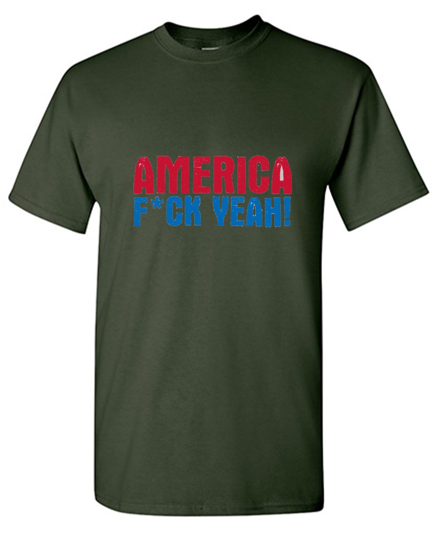 Funny T-Shirts design "AMERICA F*CK YEAH - 4th of July T-Shirt"