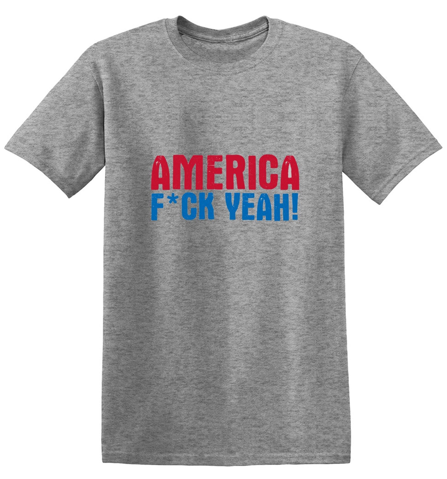 Funny T-Shirts design "AMERICA F*CK YEAH - 4th of July T-Shirt"