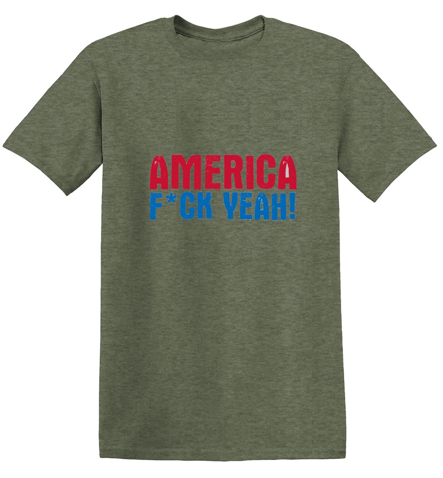 Funny T-Shirts design "AMERICA F*CK YEAH - 4th of July T-Shirt"