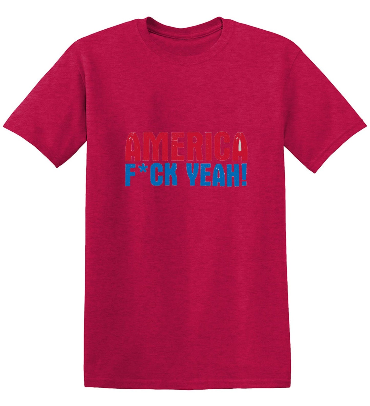 Funny T-Shirts design "AMERICA F*CK YEAH - 4th of July T-Shirt"