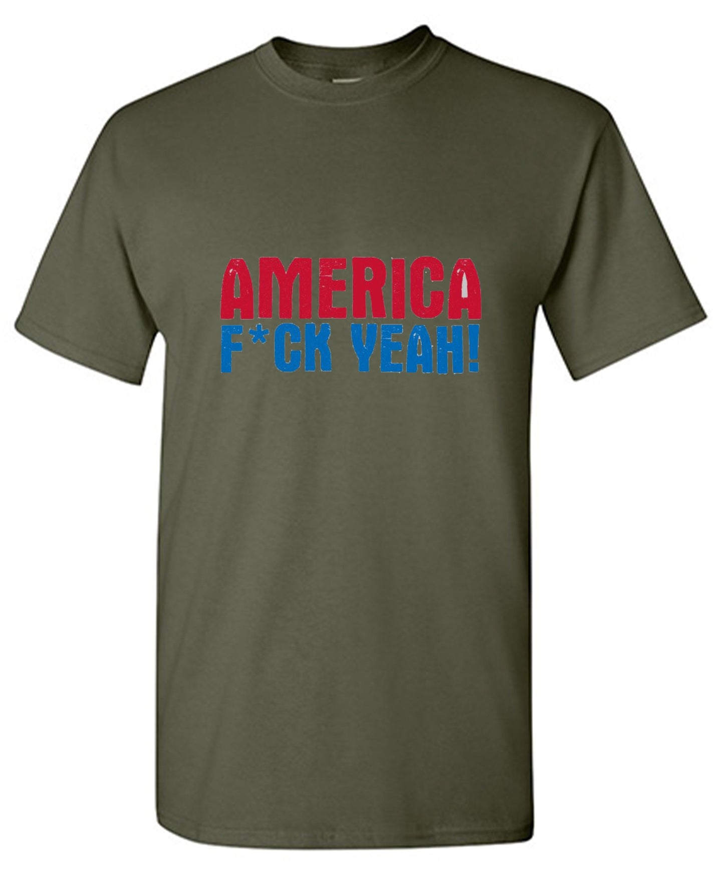 Funny T-Shirts design "AMERICA F*CK YEAH - 4th of July T-Shirt"