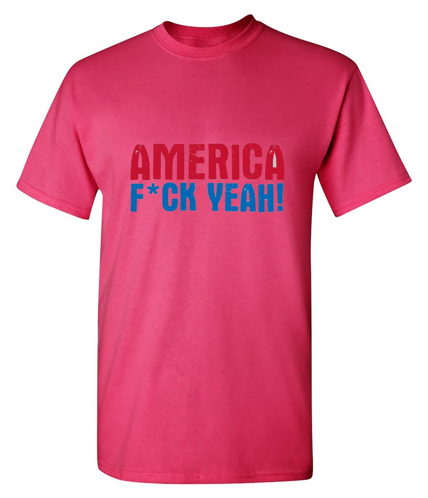 Funny T-Shirts design "AMERICA F*CK YEAH - 4th of July T-Shirt"