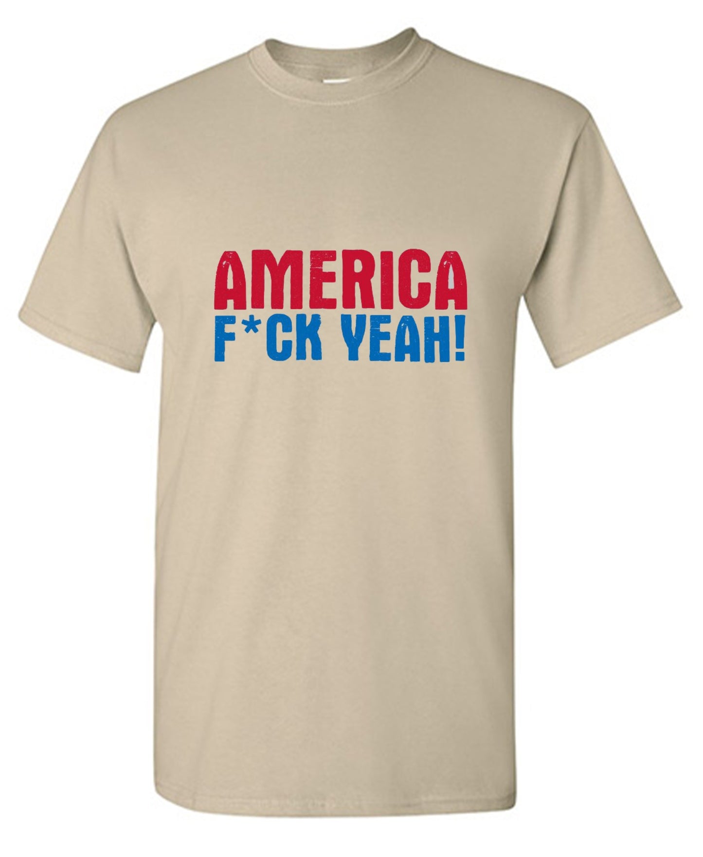 Funny T-Shirts design "AMERICA F*CK YEAH - 4th of July T-Shirt"