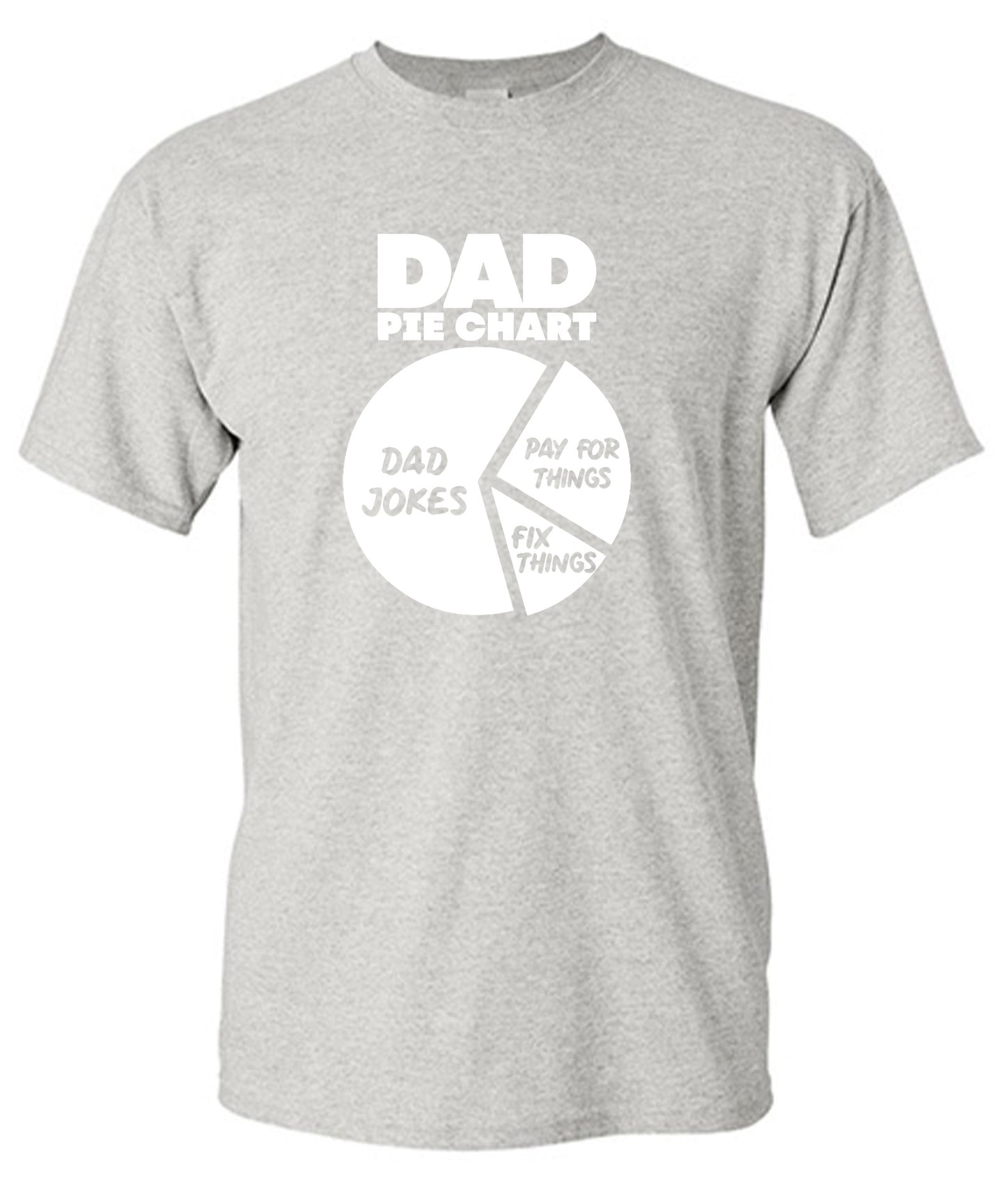 Funny T-Shirts design "Dad Pie Chart, Dad Jokes Funny Shirt"