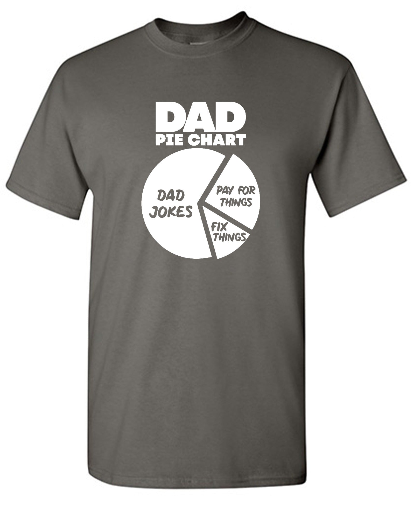 Funny T-Shirts design "Dad Pie Chart, Dad Jokes Funny Shirt"