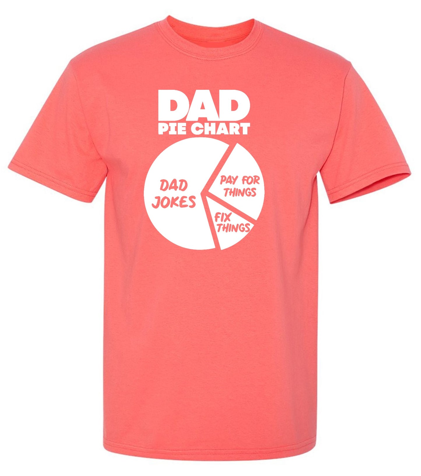 Funny T-Shirts design "Dad Pie Chart, Dad Jokes Funny Shirt"