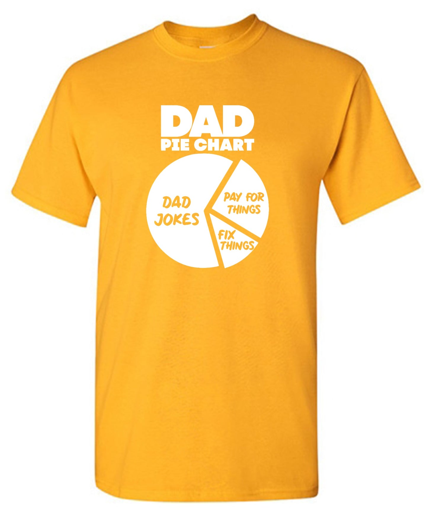 Funny T-Shirts design "Dad Pie Chart, Dad Jokes Funny Shirt"