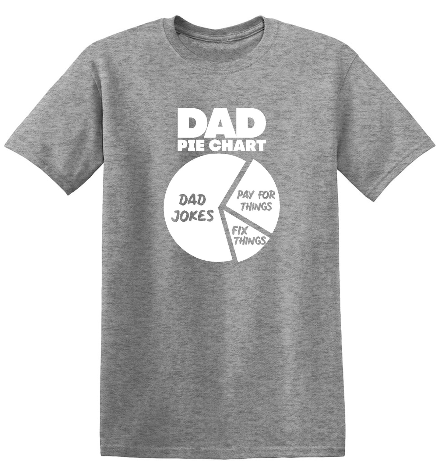 Funny T-Shirts design "Dad Pie Chart, Dad Jokes Funny Shirt"