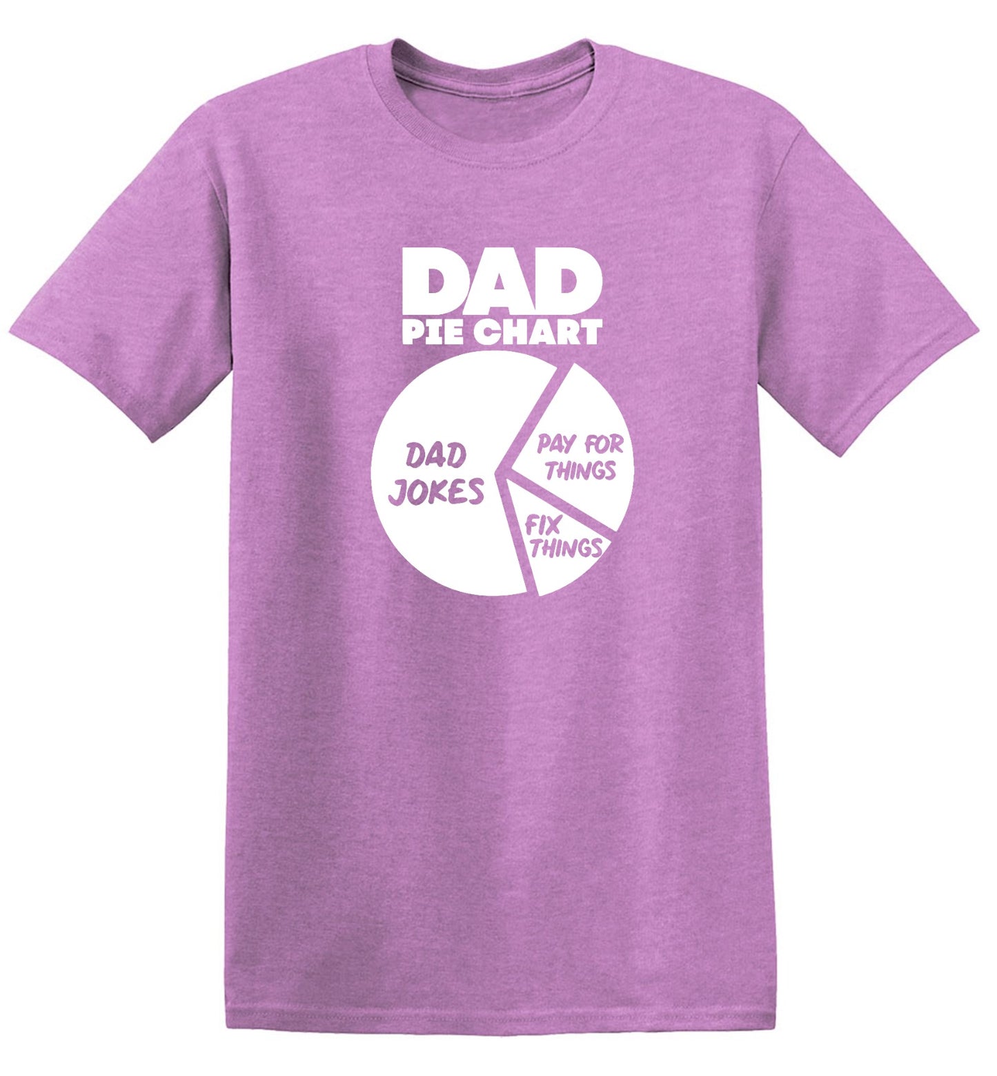 Funny T-Shirts design "Dad Pie Chart, Dad Jokes Funny Shirt"