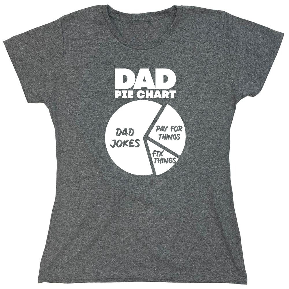 Funny T-Shirts design "Dad Pie Chart, Dad Jokes Funny Shirt - Womens"