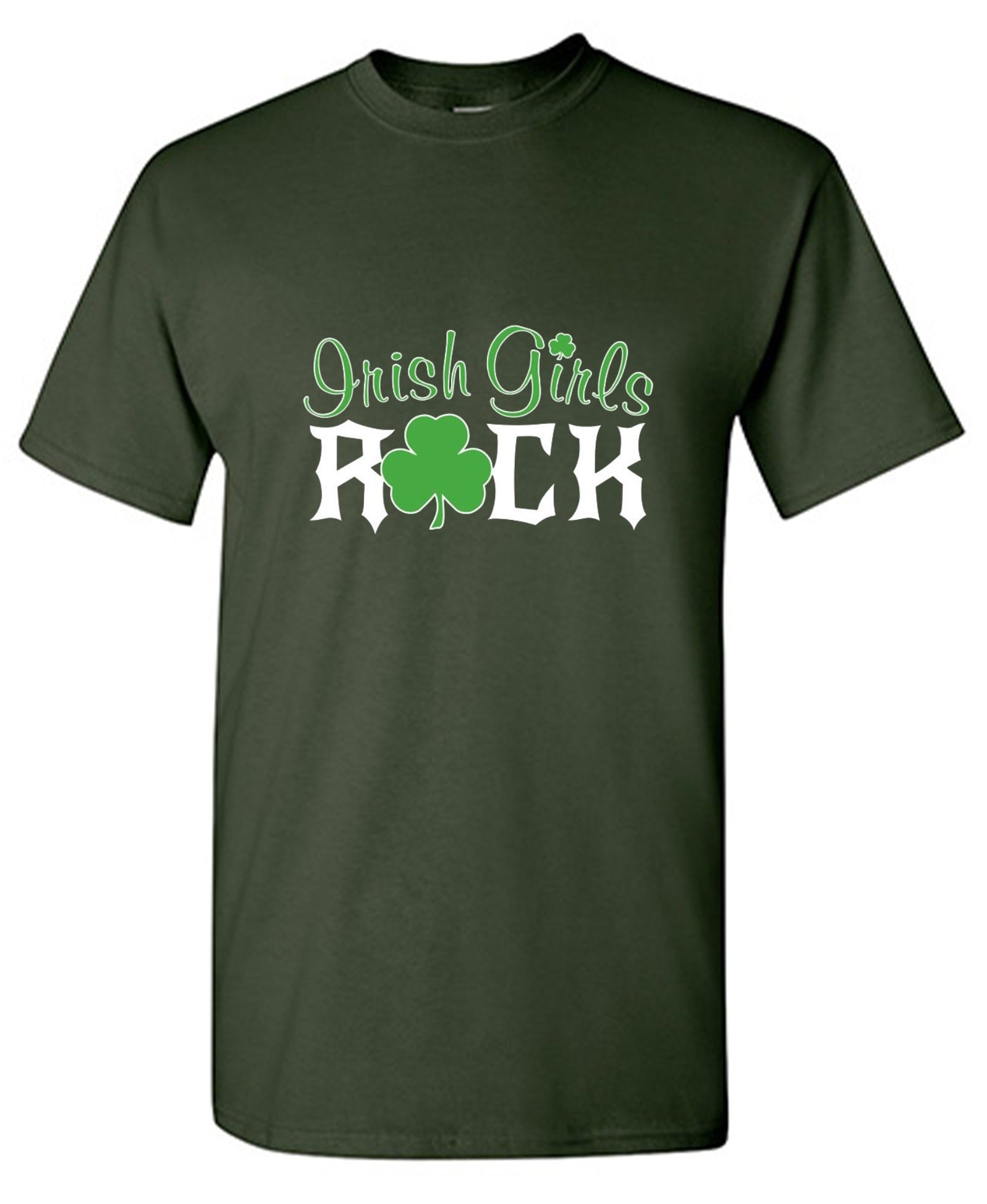 Funny T-Shirts design "Irish Girls Rock T-Shirt"