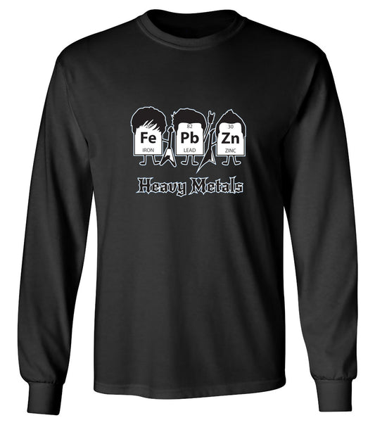Funny T-Shirts design "Heavy Metals T-Shirts - Long Sleeve"
