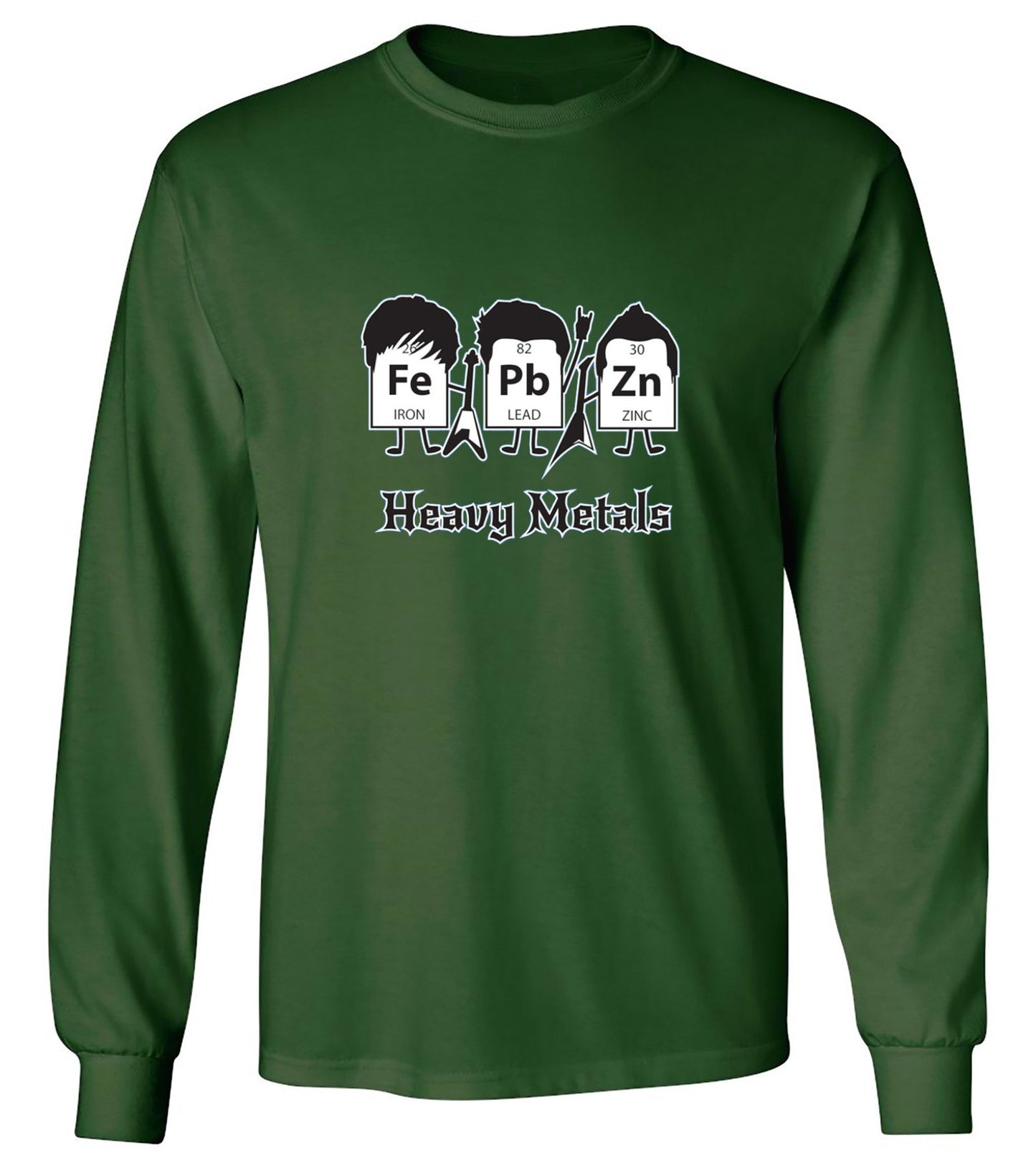 Funny T-Shirts design "Heavy Metals T-Shirts - Long Sleeve"